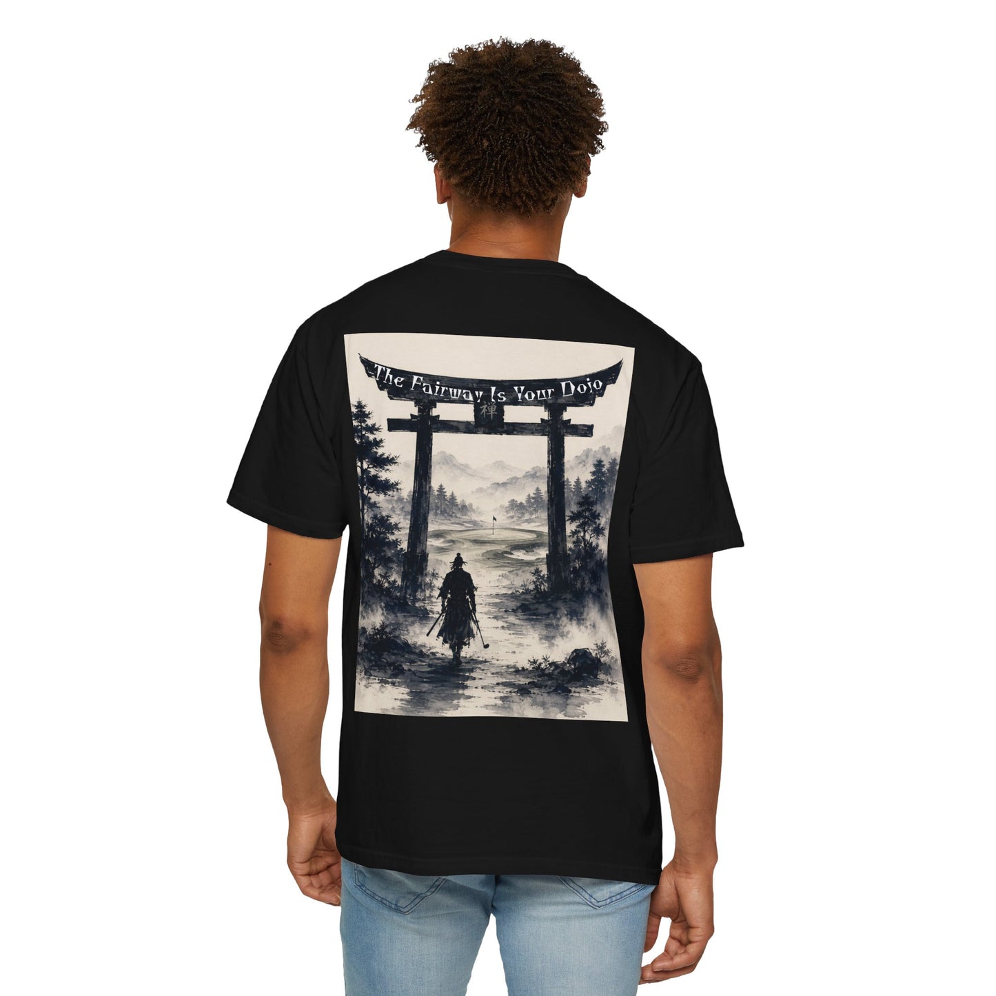 Samurai Torii T-Shirt — "The Fairway Is Your Dojo" Graphic Tee