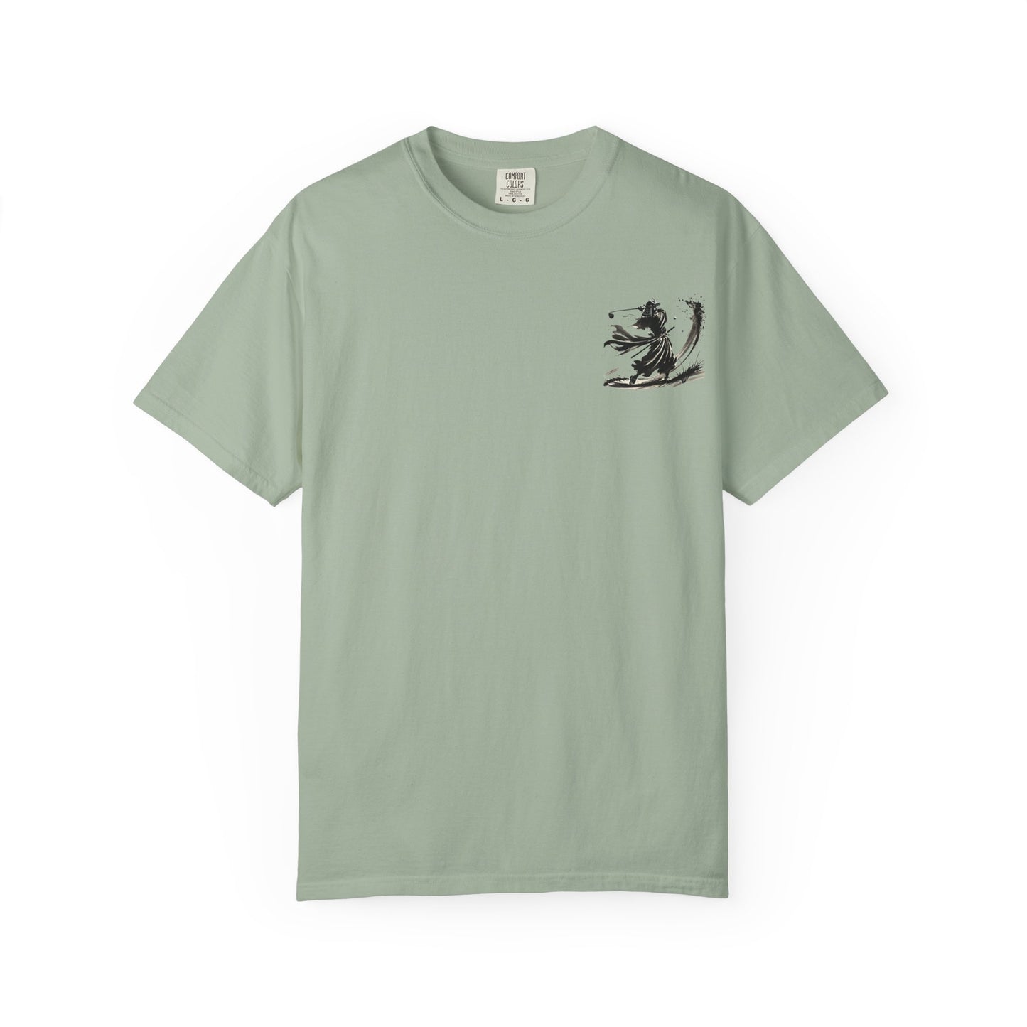 Zen Spot Golf Custom Samurai Golfer Brushstroke Graphic T-Shirt