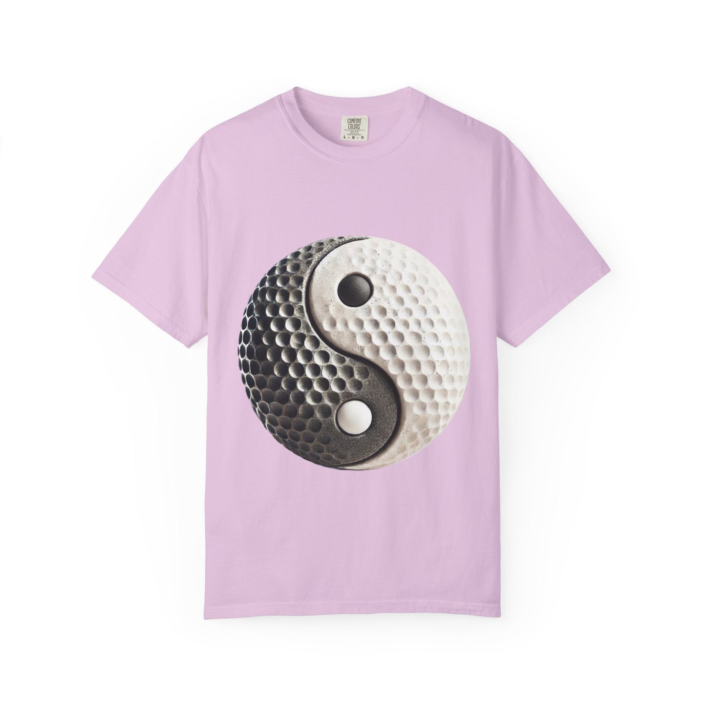 Zen Spot Golf Custom Stone Yin Yang Golf Ball Graphic T-Shirt
