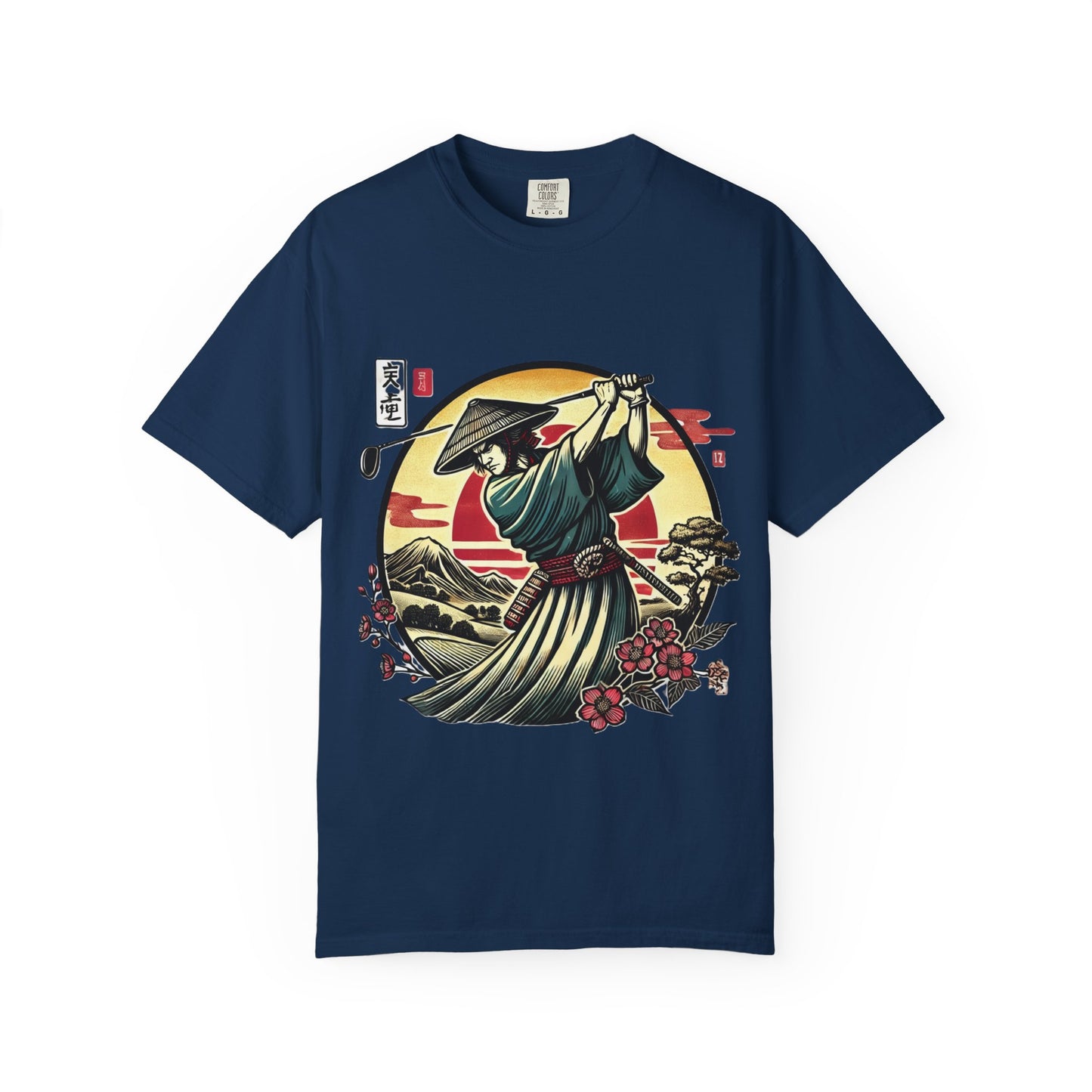 Samurai Sunset T-Shirt — Japanese Warrior Graphic Tee