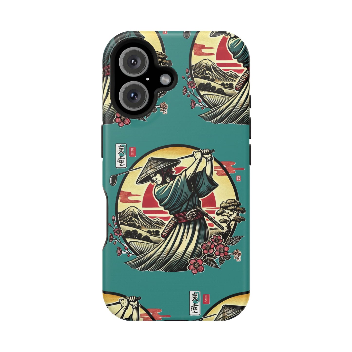 Zen Spot Customized Samurai Golfer Phone Case — Magnetic Impact-Resistant Protective Cover