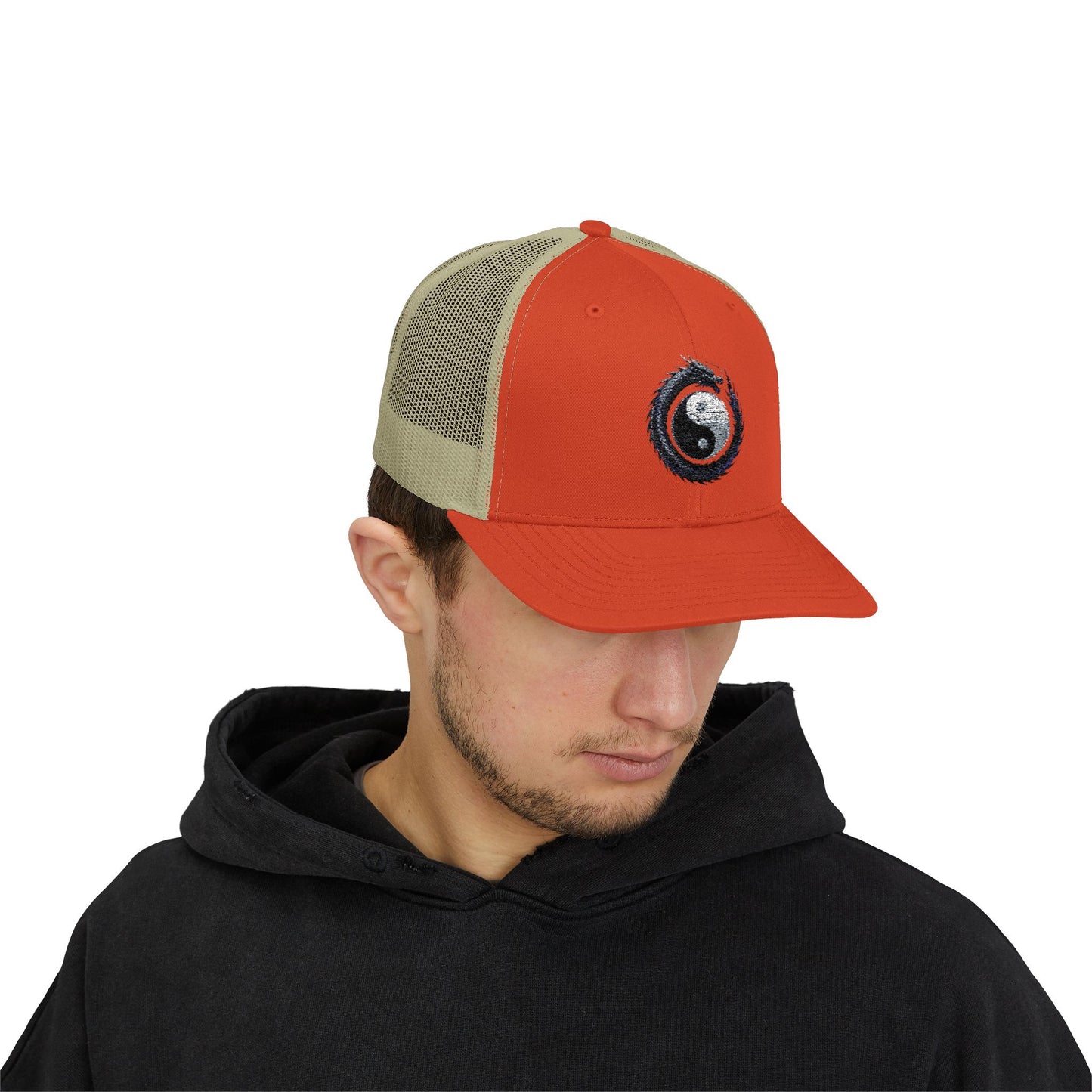Zen Spot Golf Custom Yin Yang Dragon Embroidered Trucker Hat