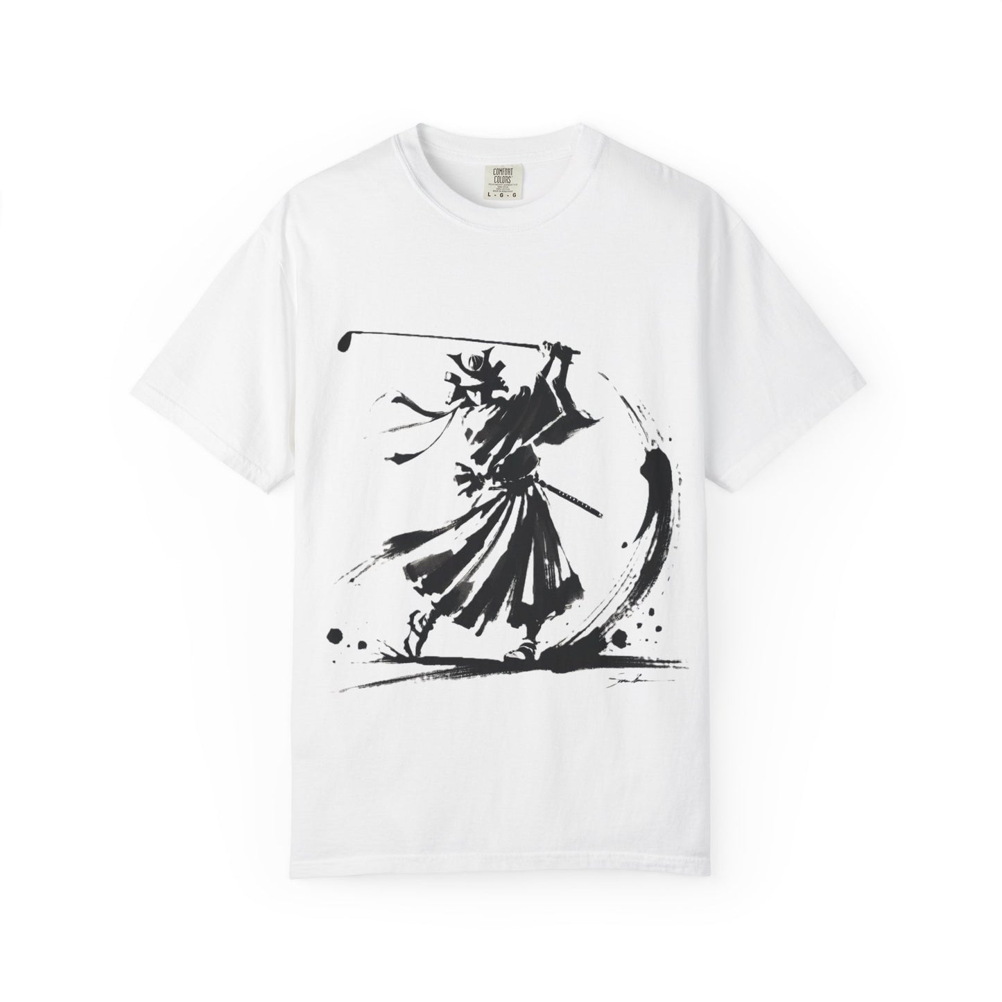 Samurai Brushstroke T-Shirt — Ink Samurai Graphic Tee