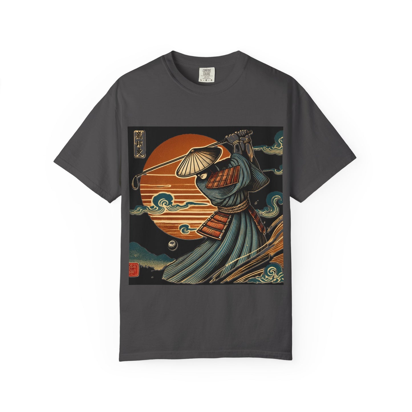 Samurai Sunset T-Shirt — Vintage Japanese Warrior Graphic Tee