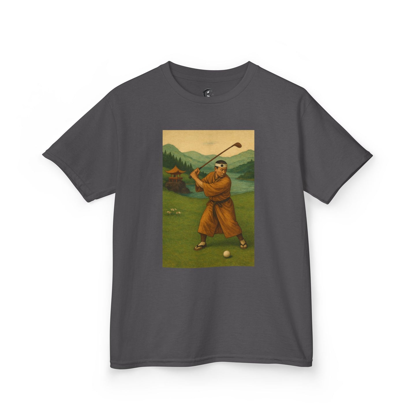 Zen Spot Golf Custom Vintage Golfer Kids Graphic T‑Shirt