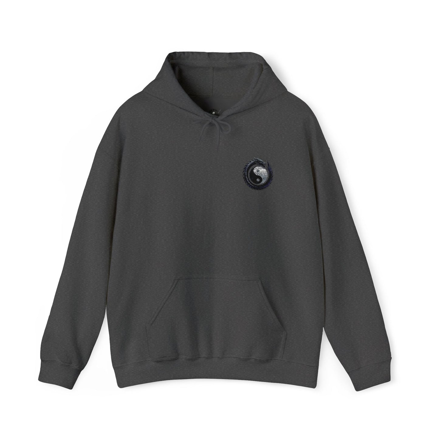 Zen Spot Golf Custom Gildan Yin Yang Golf Ball Dragon Hoodie Minimalist Emblem Sweatshirt