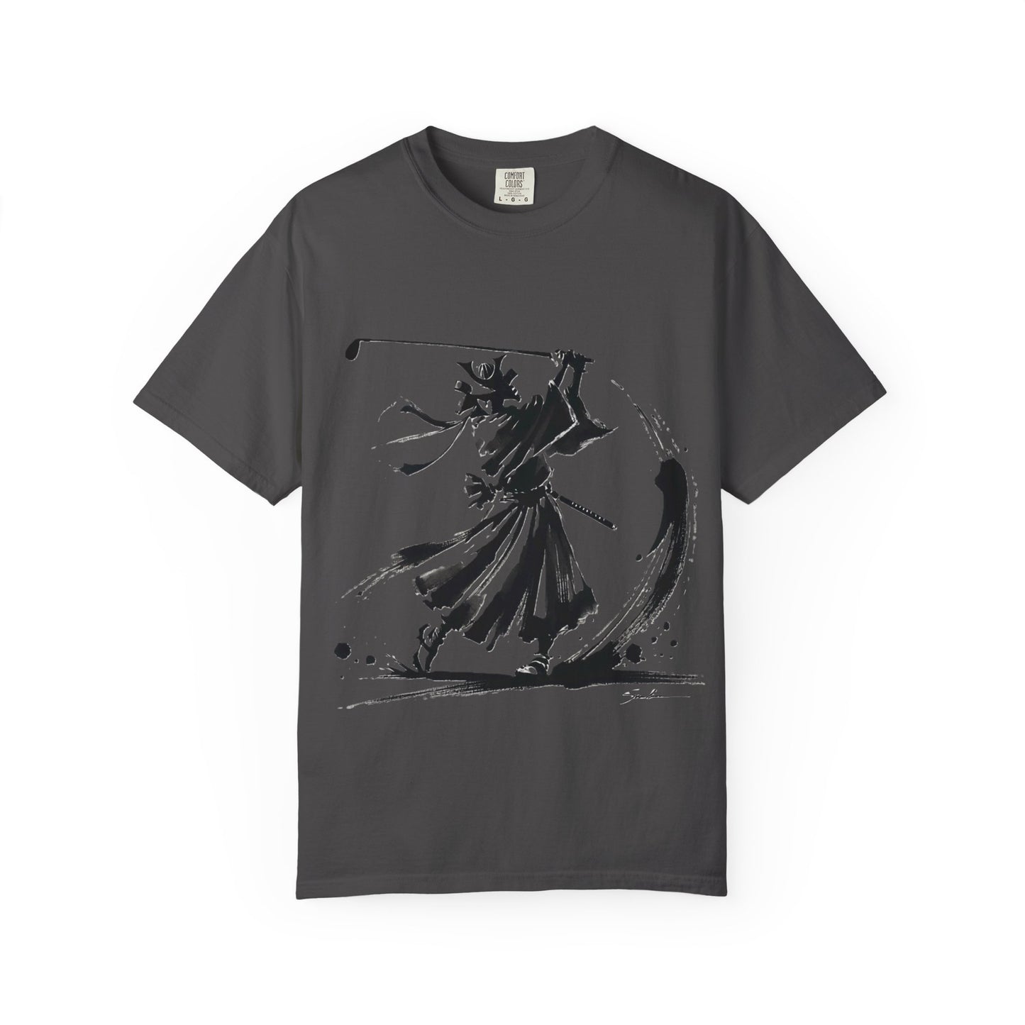 Samurai Brushstroke T-Shirt — Ink Samurai Graphic Tee