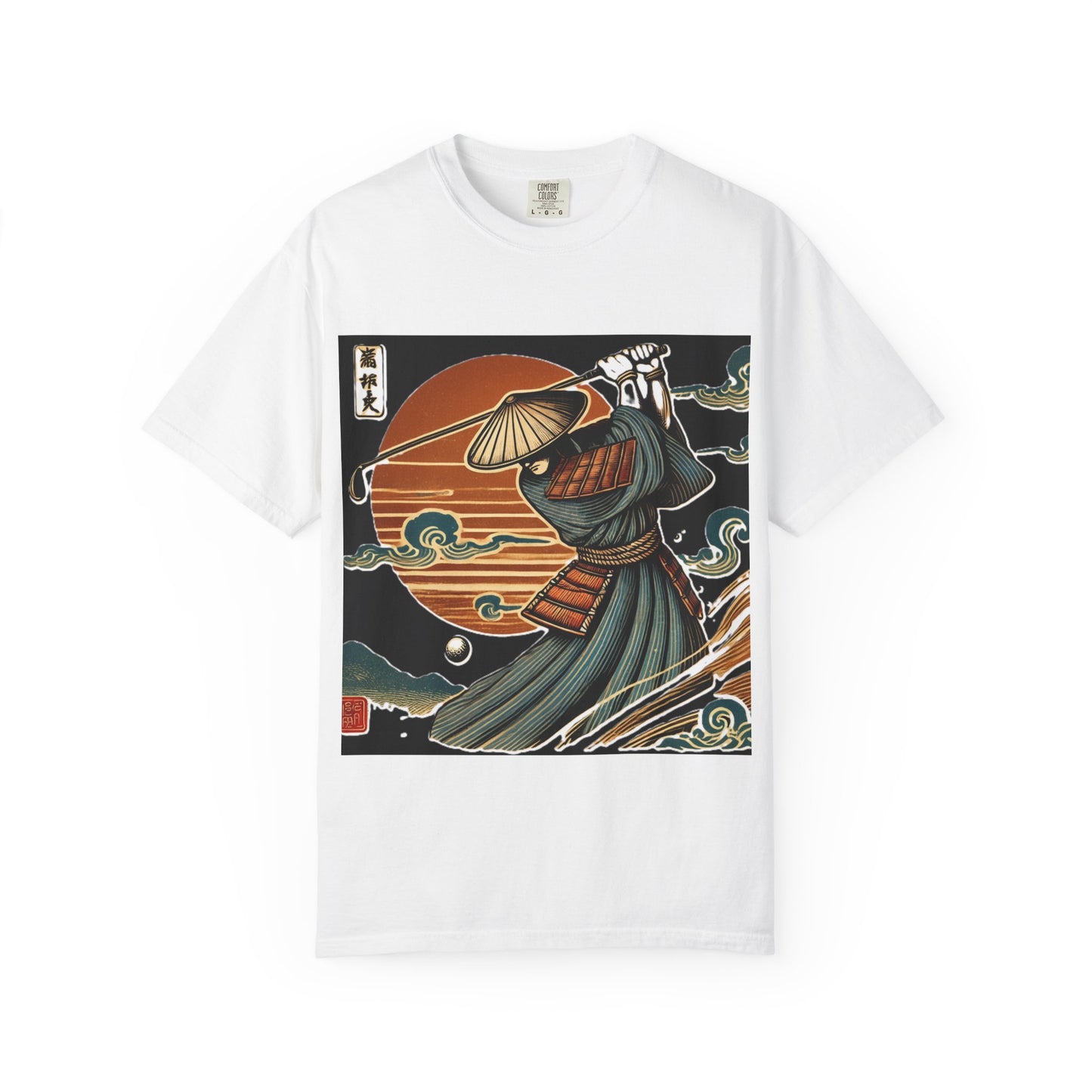 Samurai Sunset T-Shirt — Vintage Japanese Warrior Graphic Tee