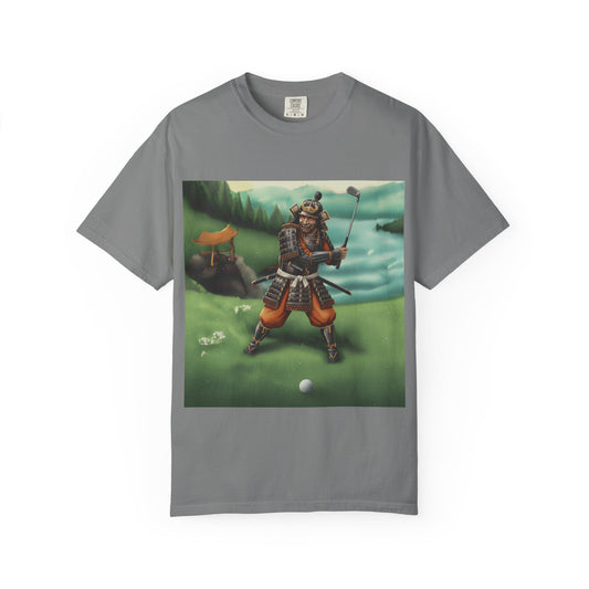 Samurai Golfer T-Shirt — Vintage Japan Warrior Golf Art Tee