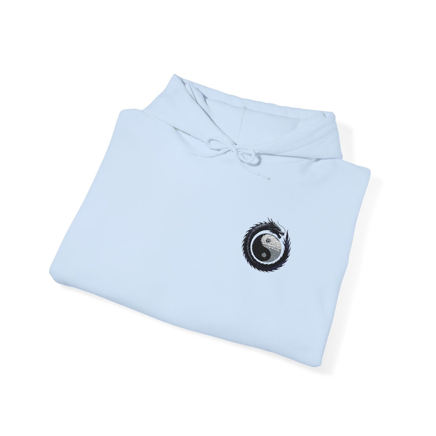 Zen Spot Golf Custom Gildan Yin Yang Golf Ball Dragon Hoodie Minimalist Emblem Sweatshirt