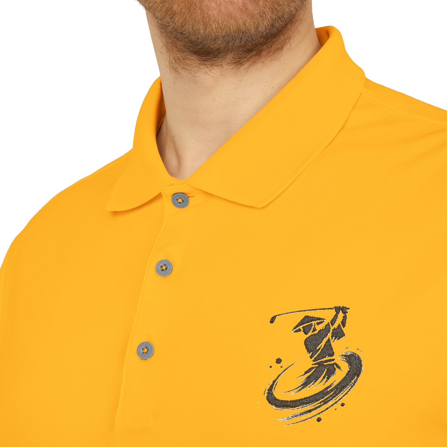 Zen Spot Golf Custom Polo Zanshin Samurai Golfer