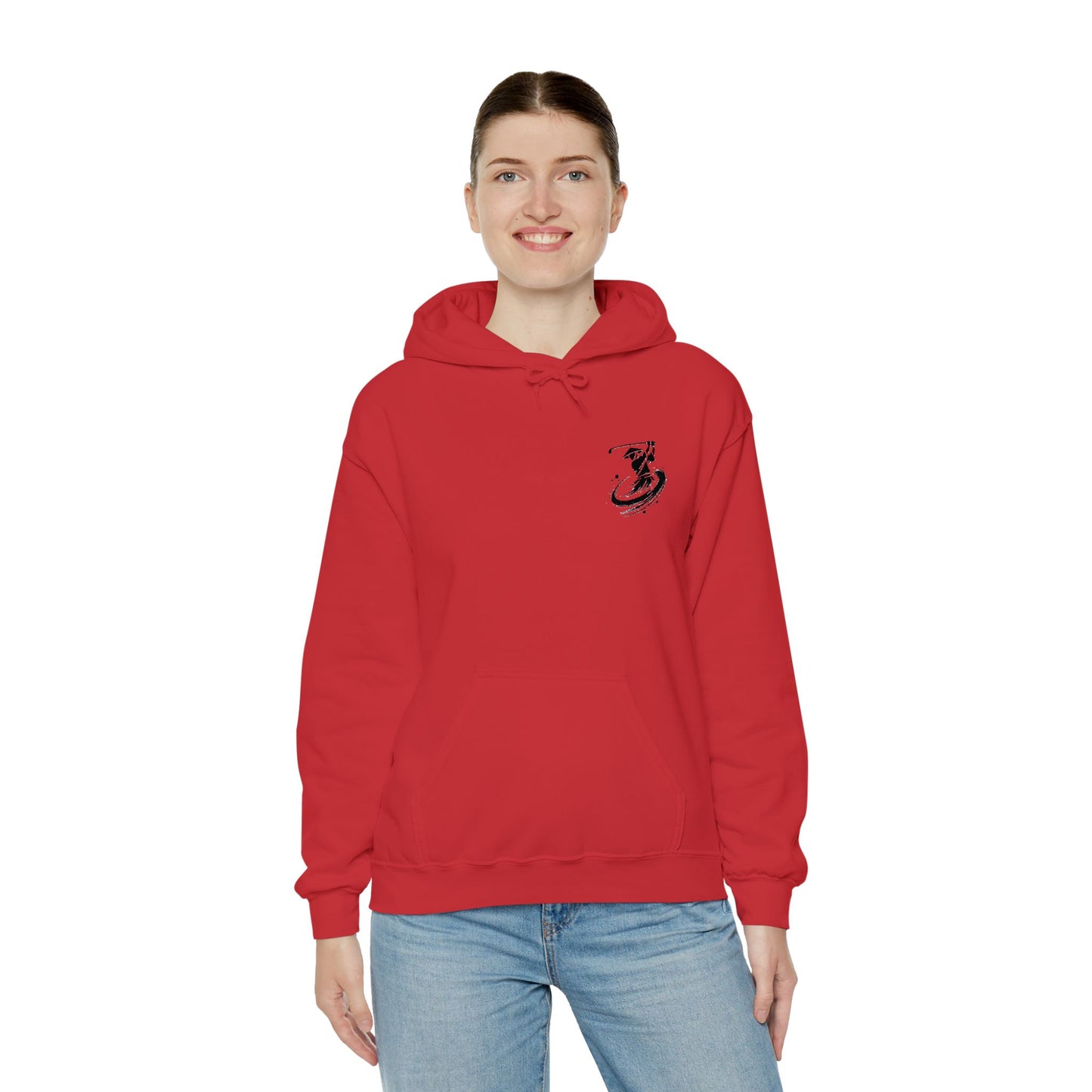 Brush Stroke Kendo Samurai Golf Swing Hoodie