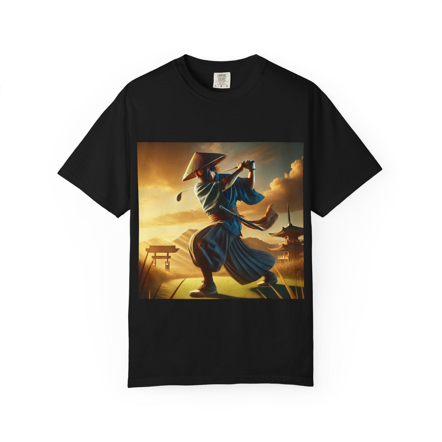 Samurai Sunset T-Shirt — Vintage Martial Arts Graphic Tee