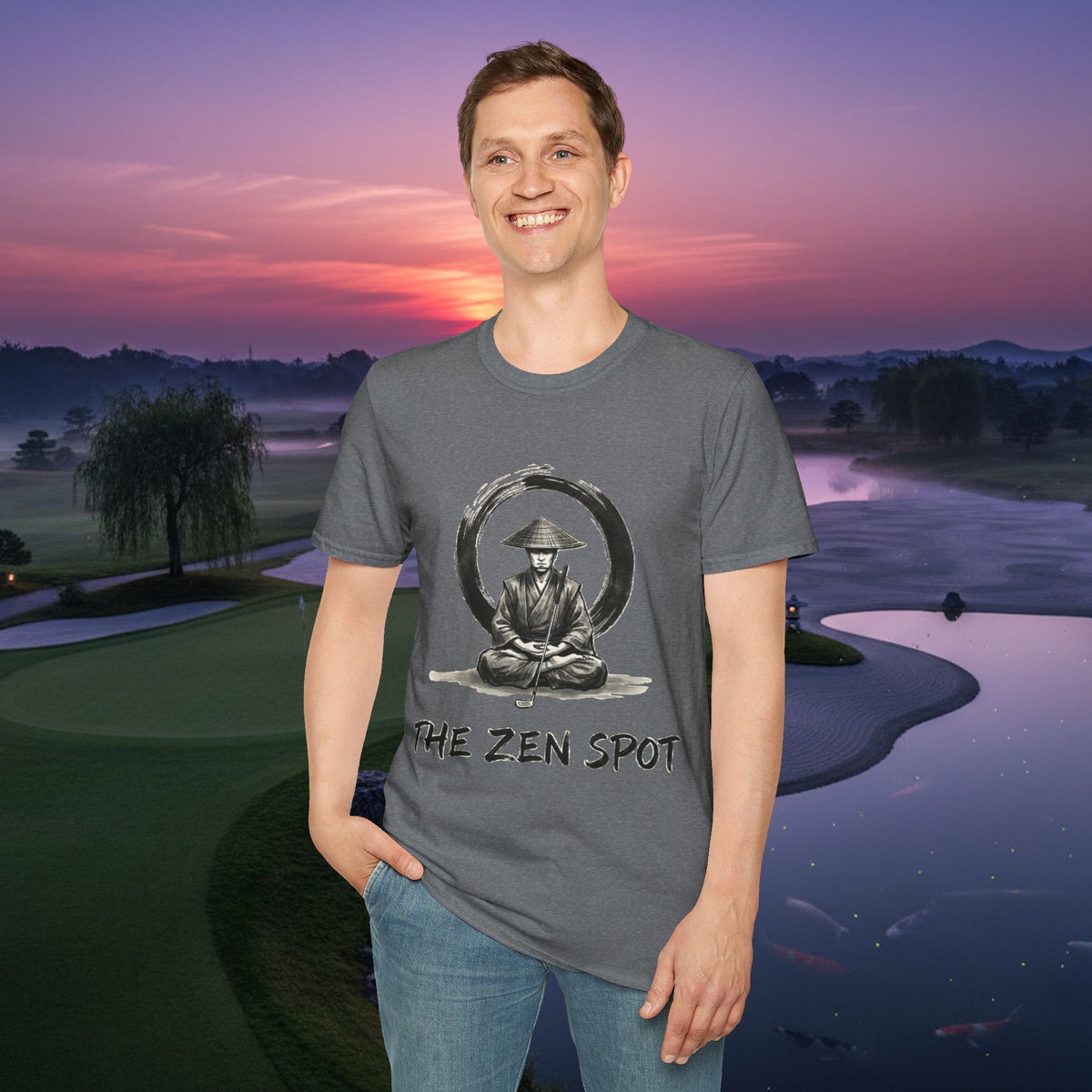 Zen Samurai T‑Shirt — The Zen Spot Samurai Meditation Tee