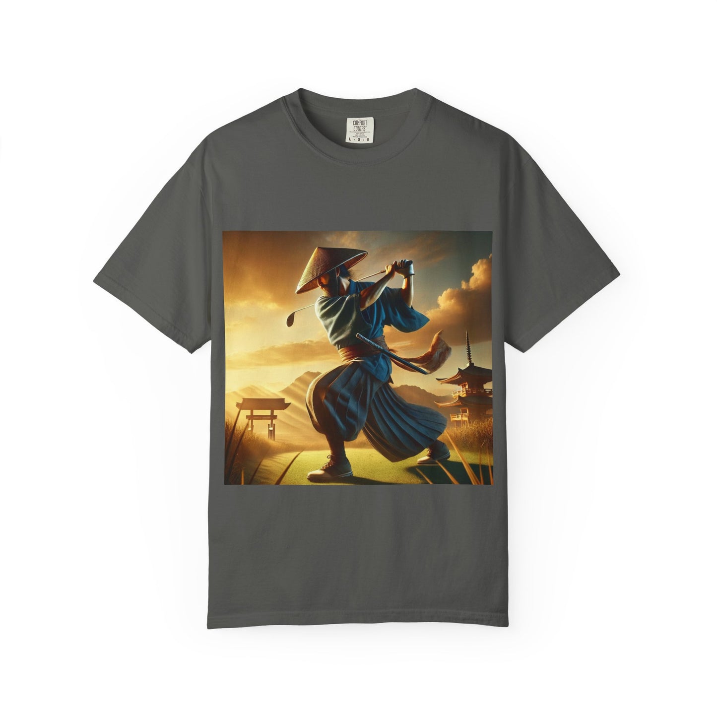 Samurai Sunset T-Shirt — Vintage Martial Arts Graphic Tee