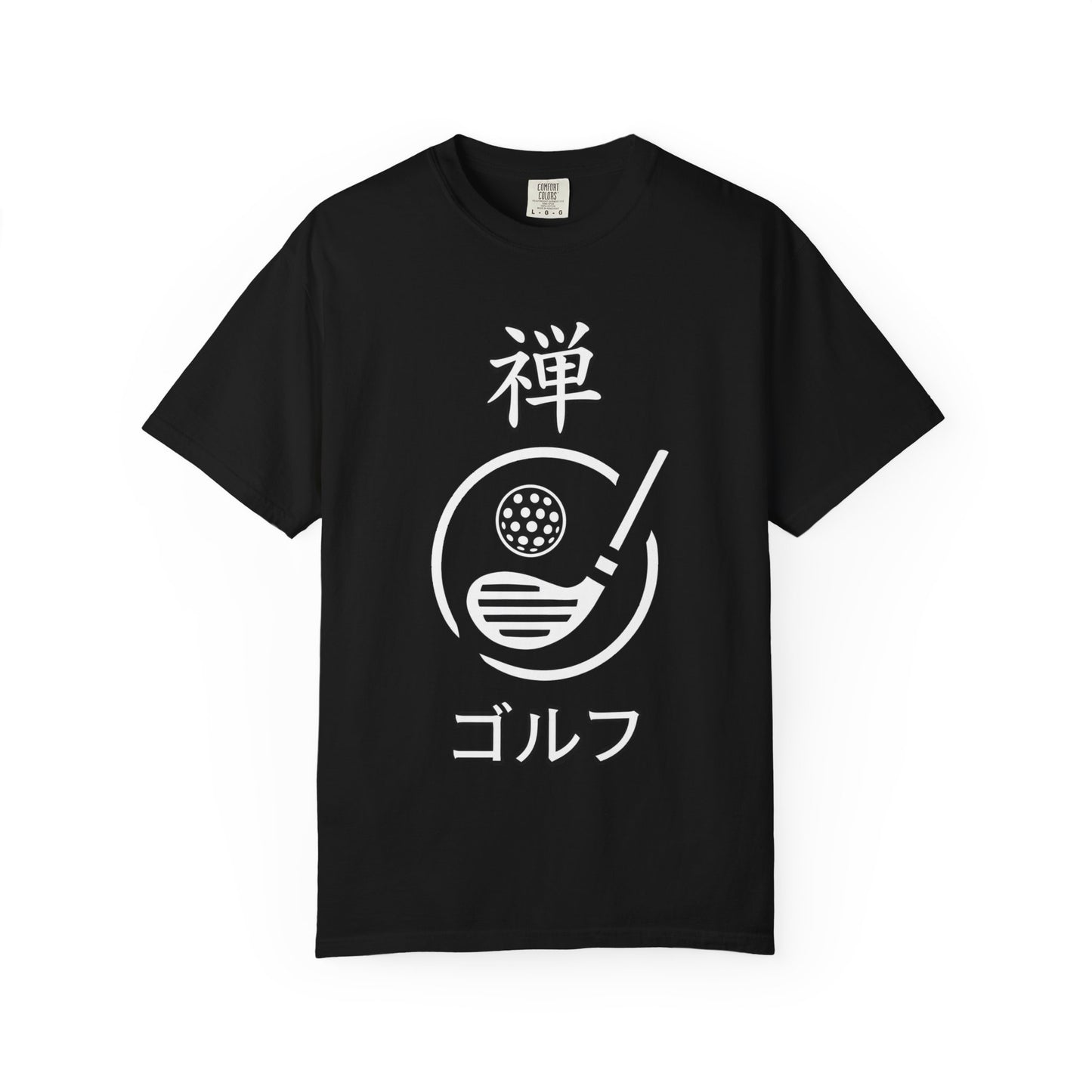 Zen Spot Golf Custom "Zen Golf" Minimal Japanese Kanji Graphic T-Shirt