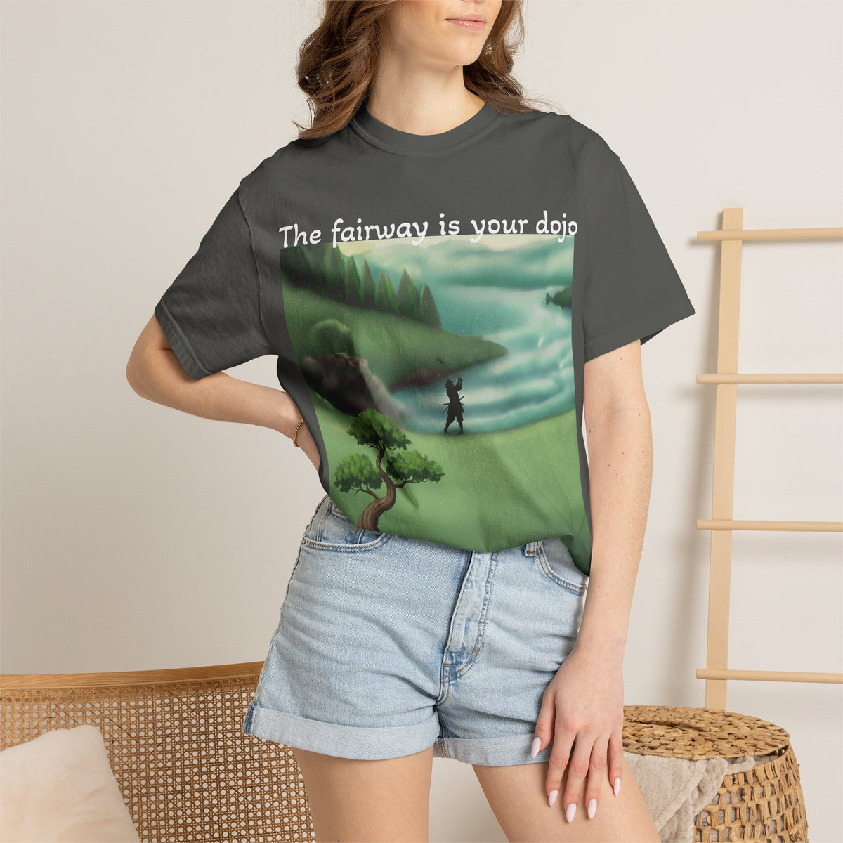 Golf Dojo T-Shirt — "The Fairway Is Your Dojo" Zen Golf Graphic Tee
