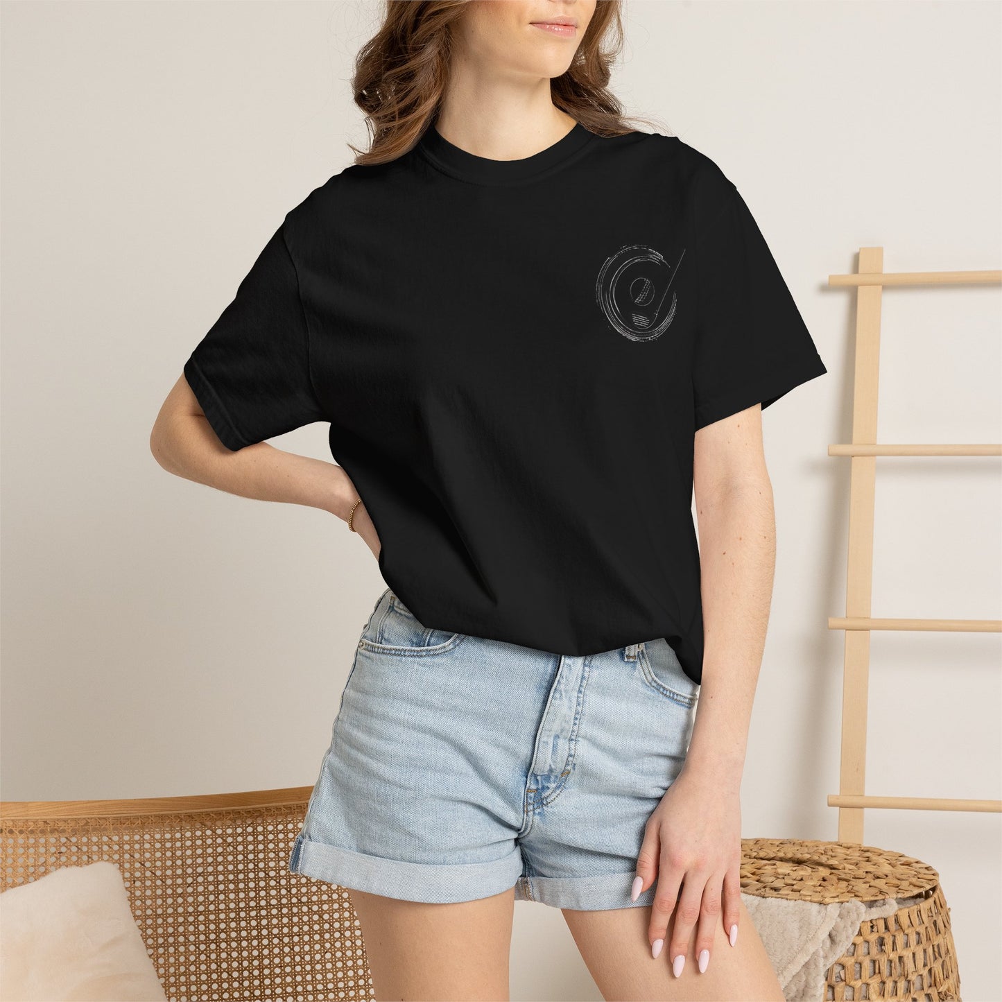 Zen Spot Golf Custom Koi Pond Sunset Graphic T-Shirt