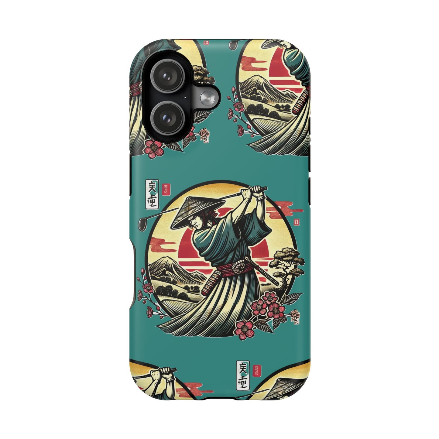 Zen Spot Customized Samurai Golfer Phone Case — Magnetic Impact-Resistant Protective Cover