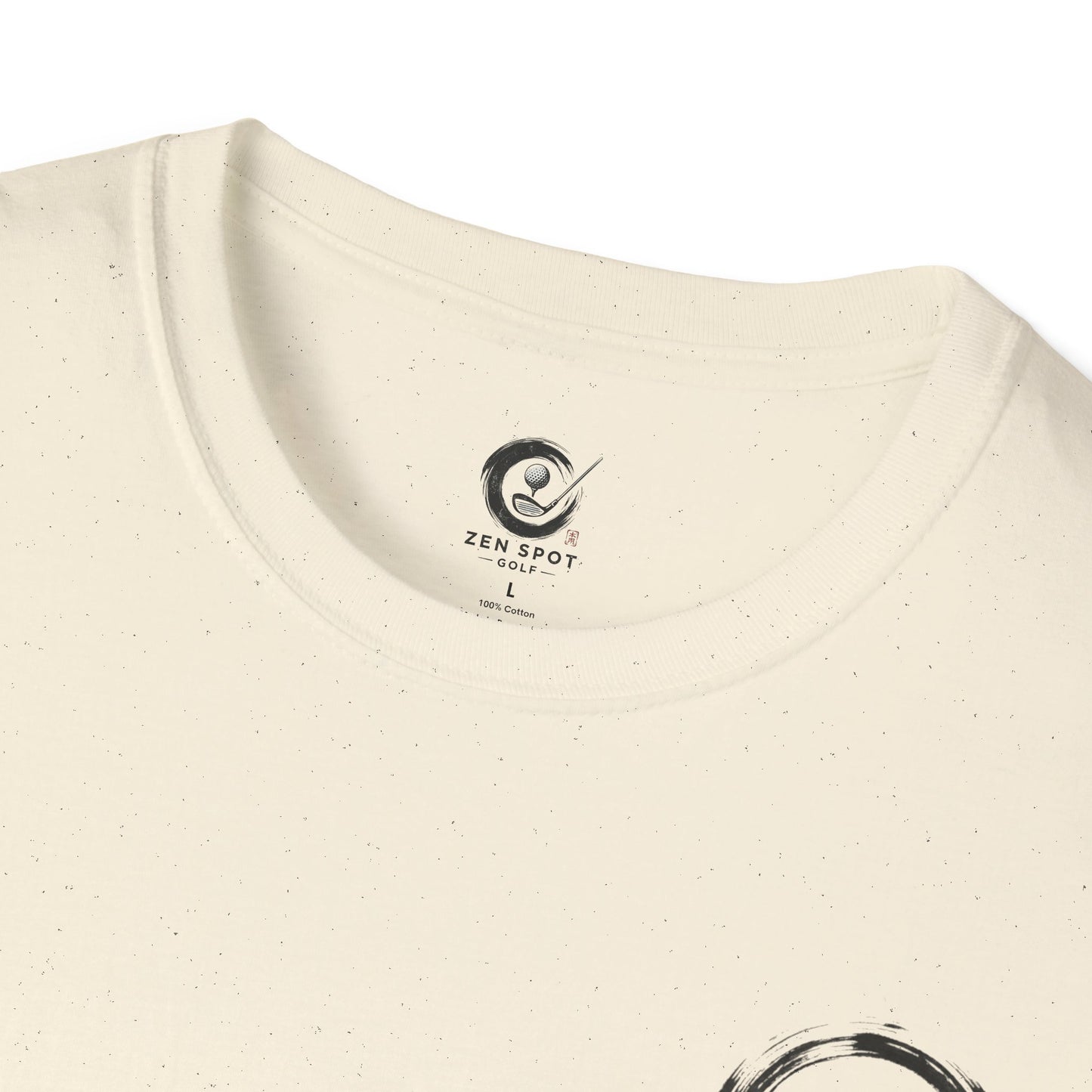 Zen Spot Golf Custom Gildan Zen Buddha Golfer Enso Circle illustration "The Zen Spot" logo T-Shirt