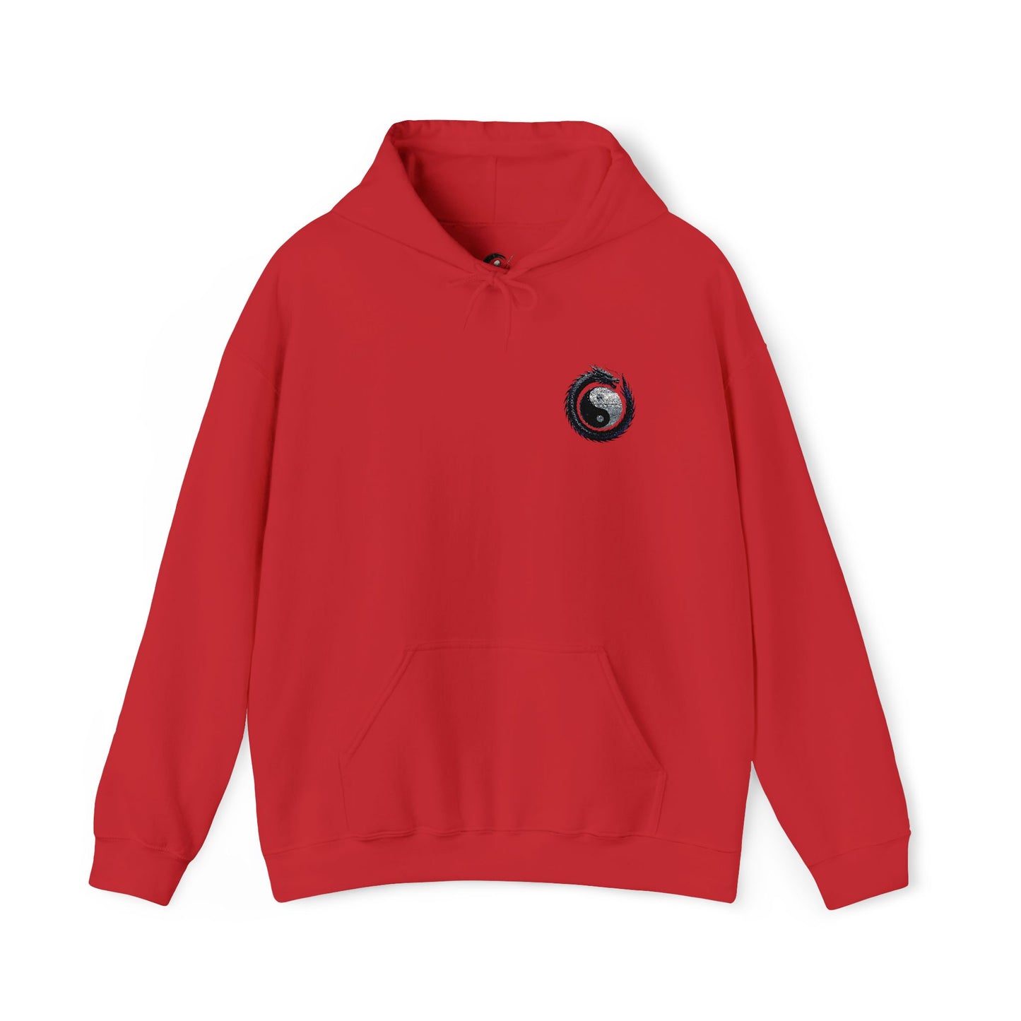 Zen Spot Golf Custom Gildan Yin Yang Golf Ball Dragon Hoodie Minimalist Emblem Sweatshirt