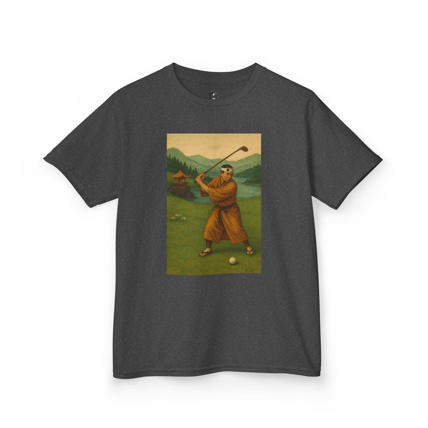 Zen Spot Golf Custom Vintage Golfer Kids Graphic T‑Shirt