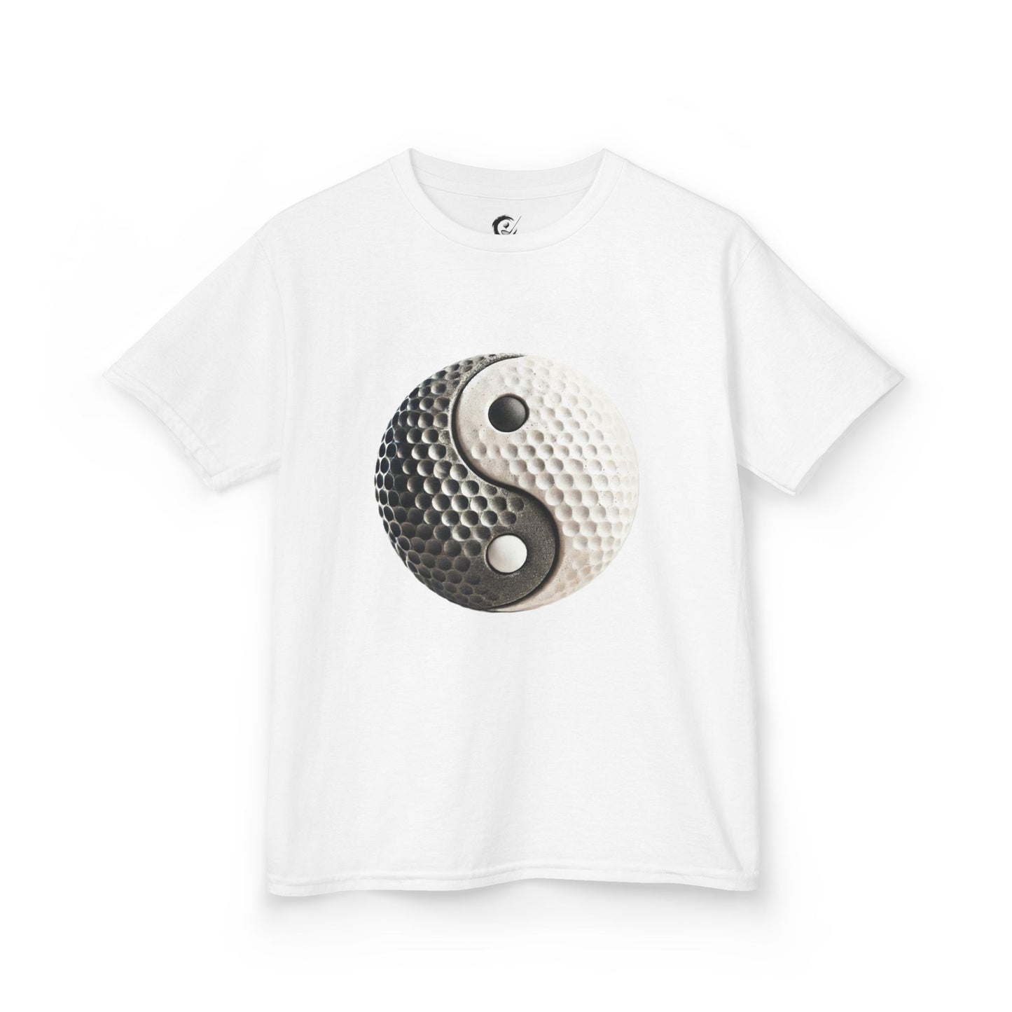 Zen Spot Golf Custom Stone Yin Yang Golf Ball Graphic T-Shirt