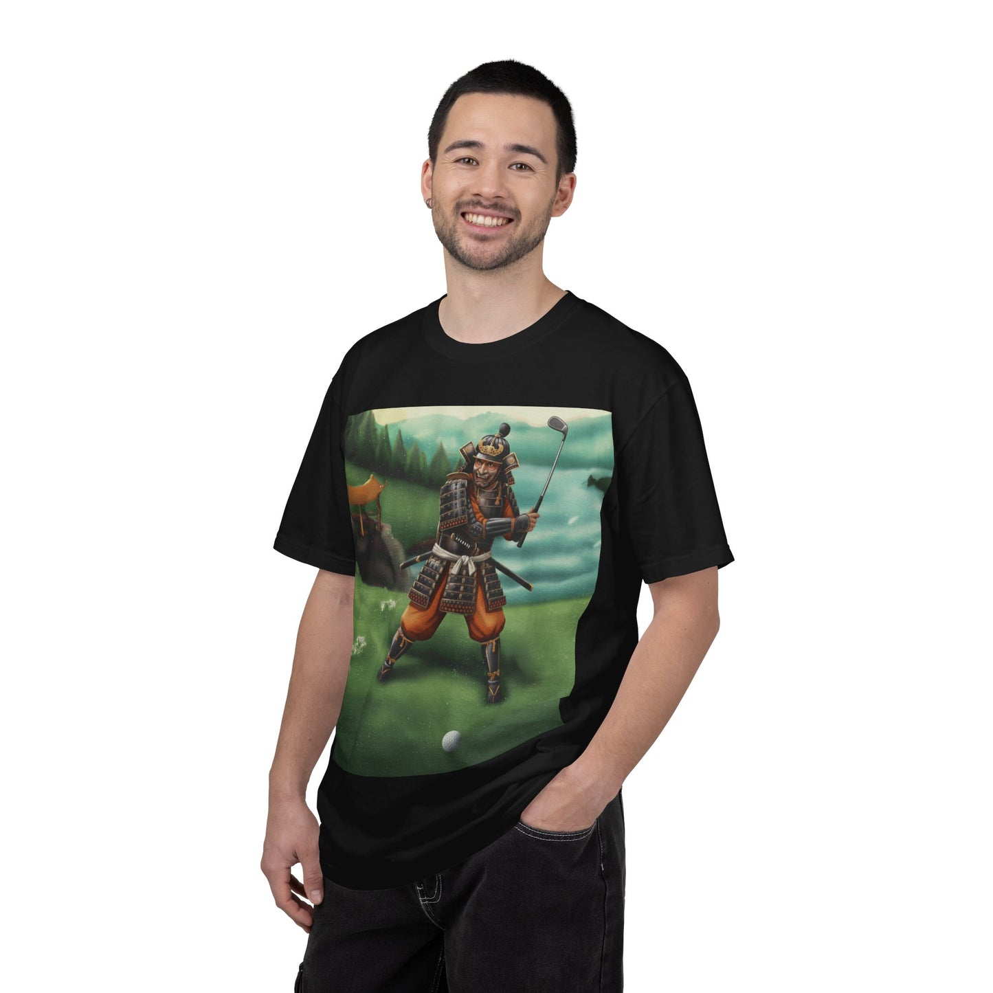 Zen Spot Golf Custom Samurai Golfer T-Shirt