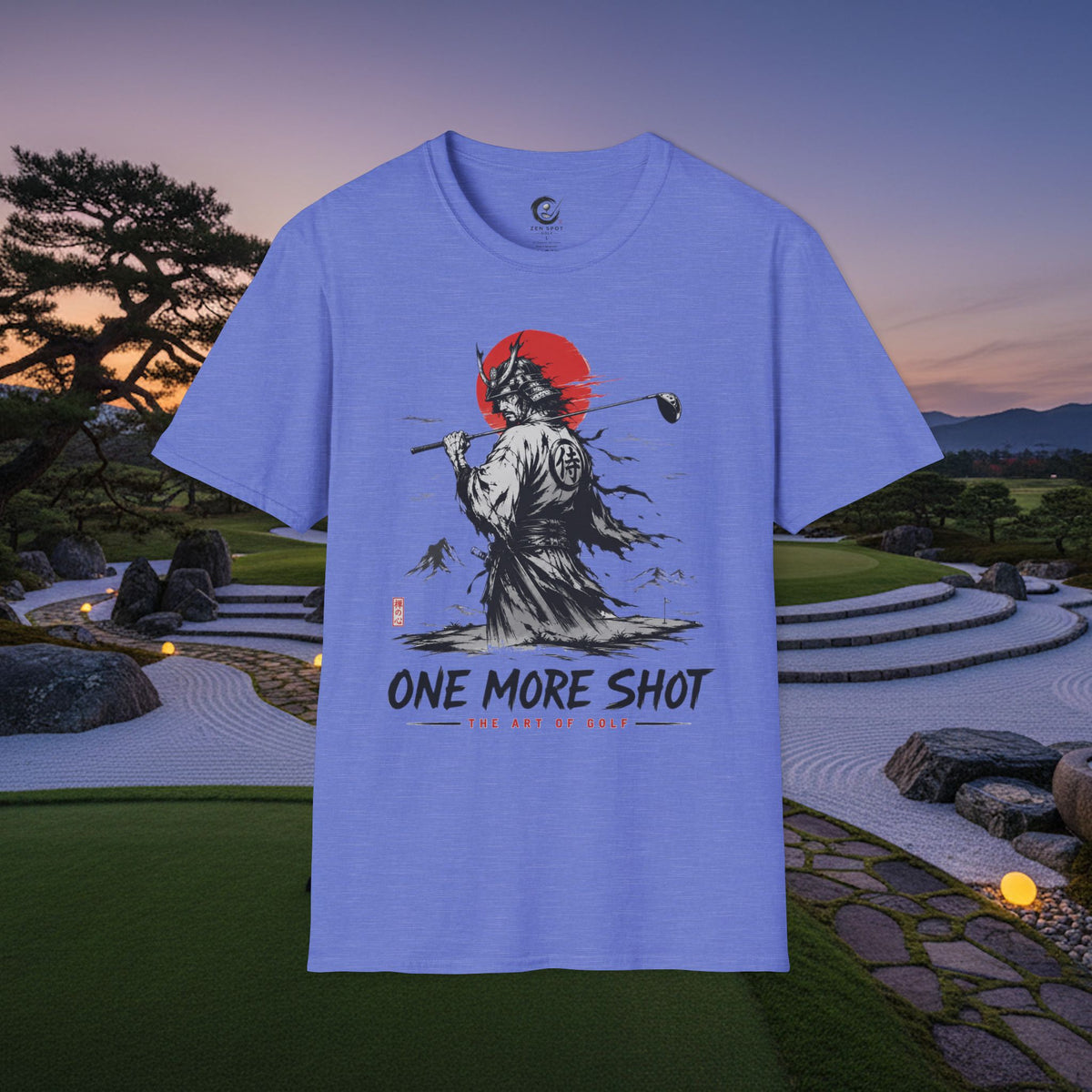 Samurai Golfer T-Shirt — "One More Shot" Graphic Tee