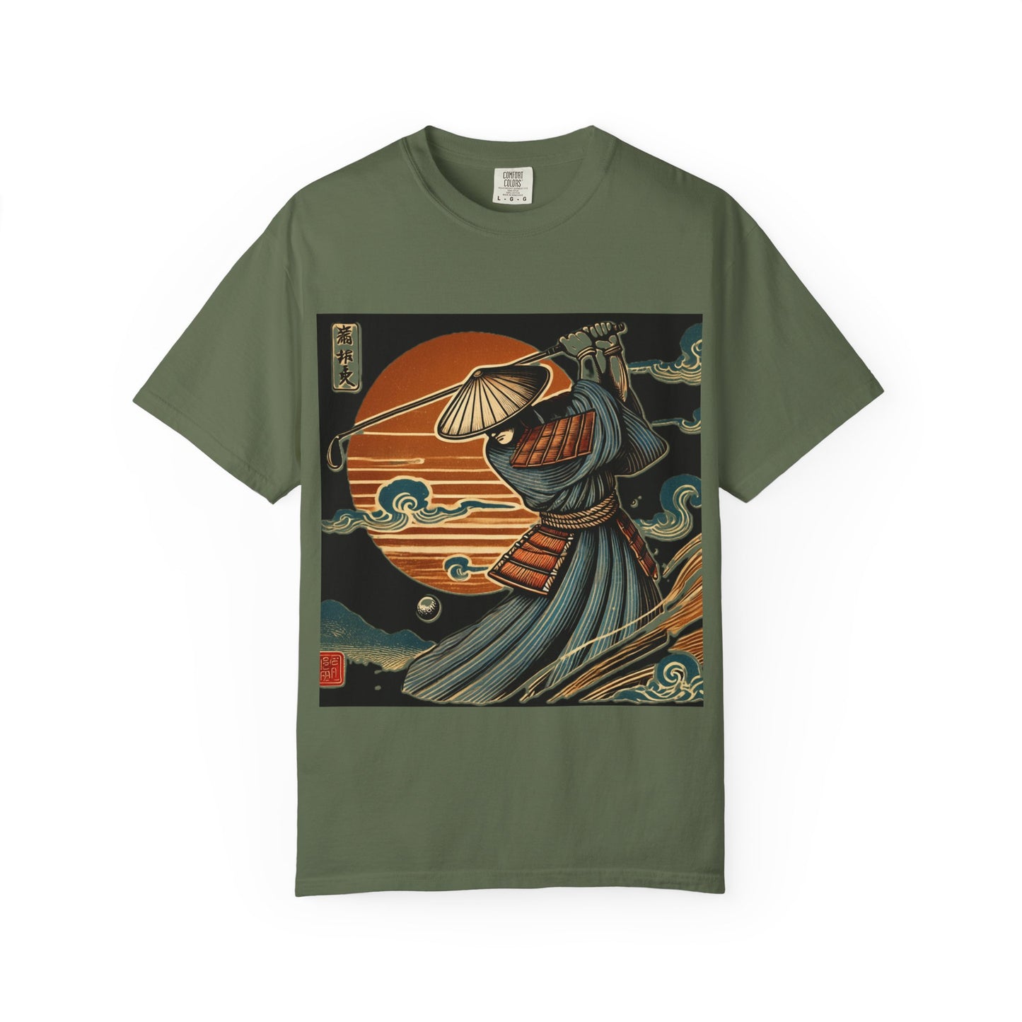 Samurai Sunset T-Shirt — Vintage Japanese Warrior Graphic Tee