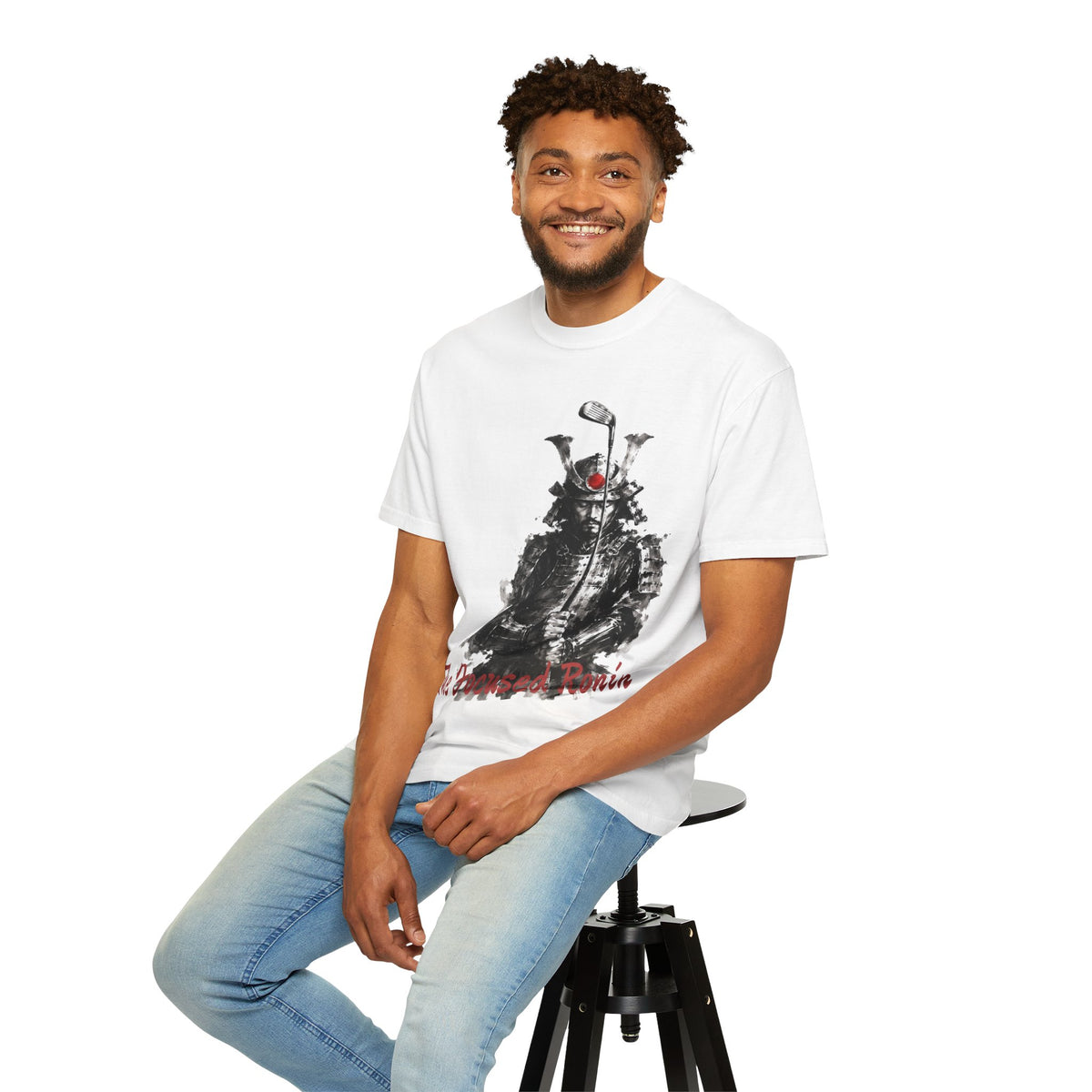 Samurai Warrior Golfer T-Shirt — 'The Focused Ronin' Graphic Tee