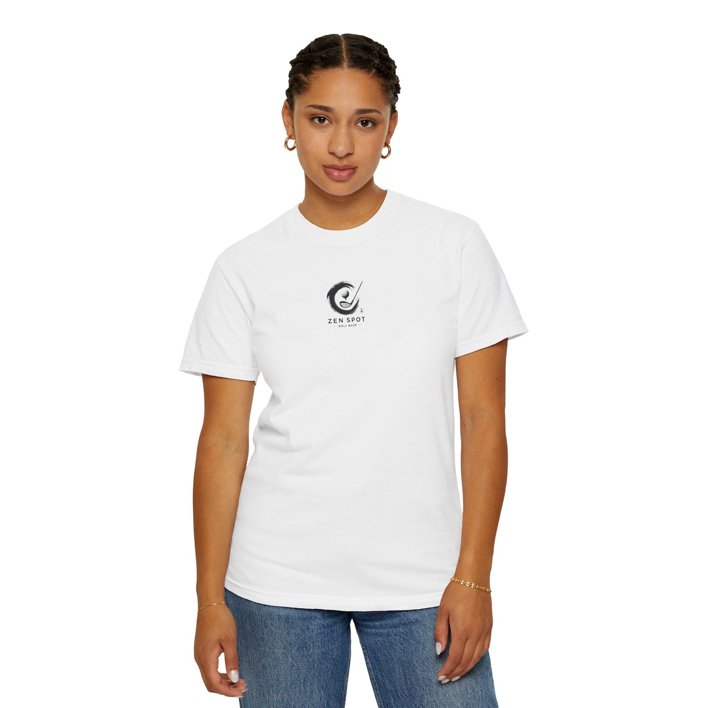 Golf Monk T-Shirt — Zen Golfer Scenic Back Print