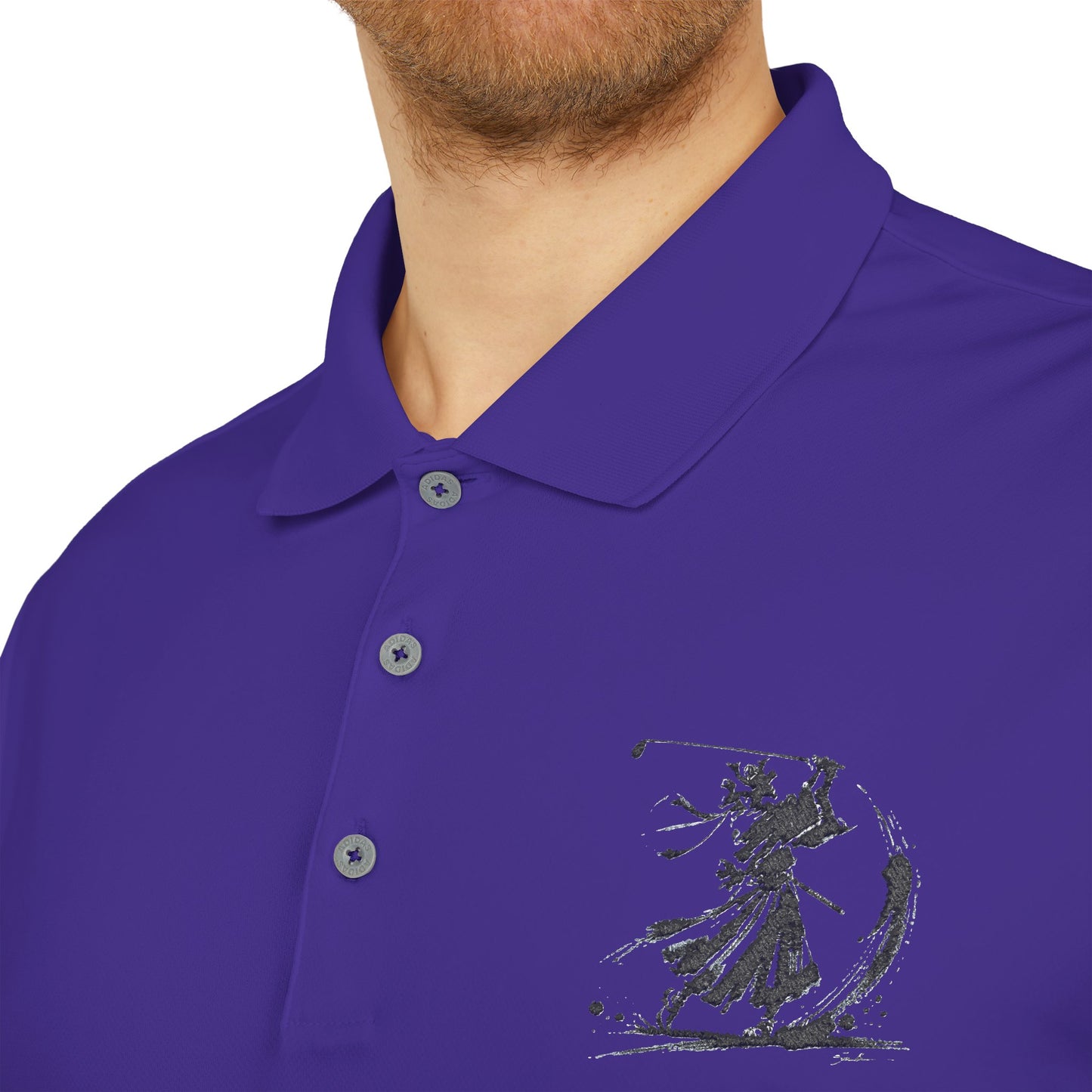 Zen Spot Golf Custom Polo Zanshin Samurai Golfer