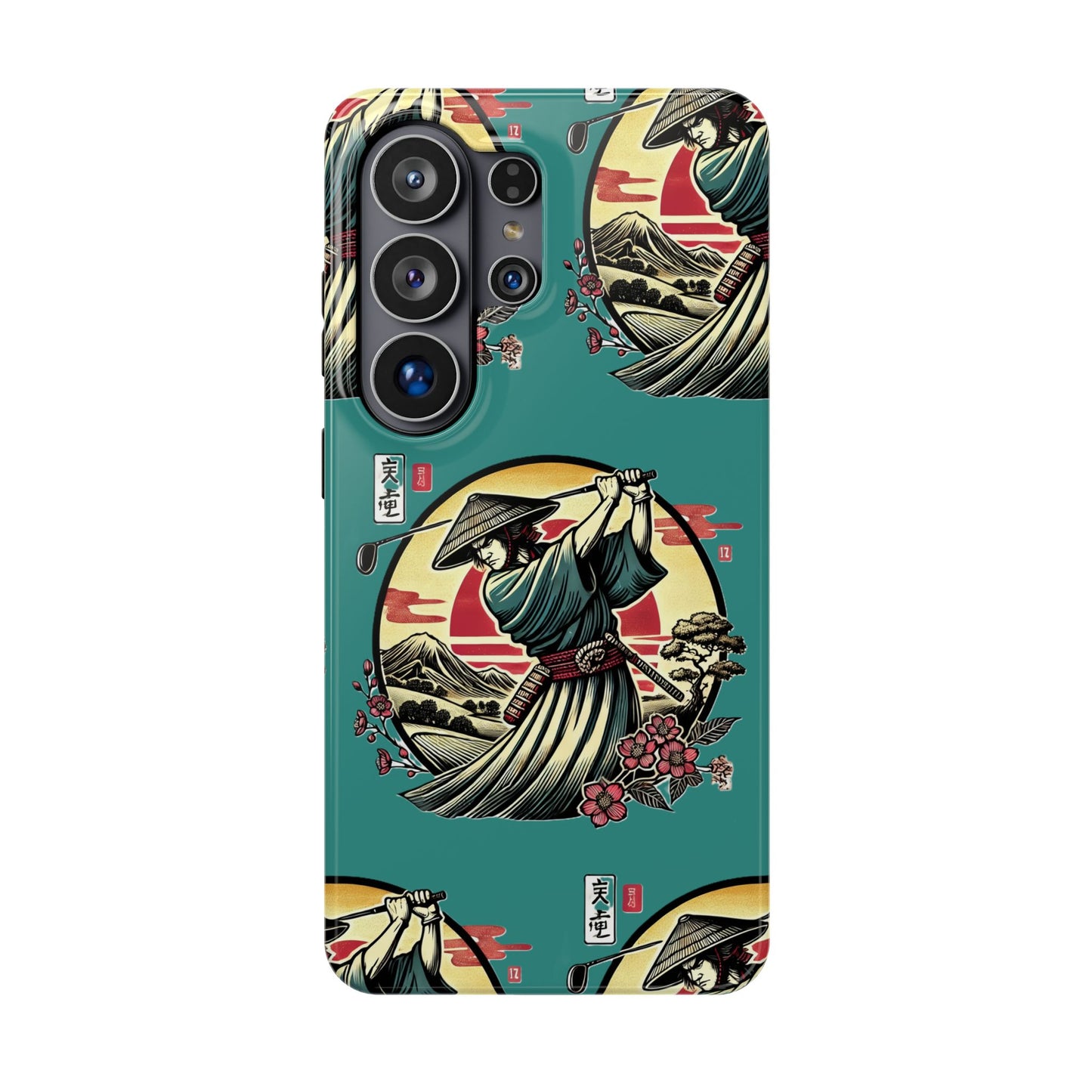 Zen Spot Customized Samurai Golfer Phone Case — Magnetic Impact-Resistant Protective Cover