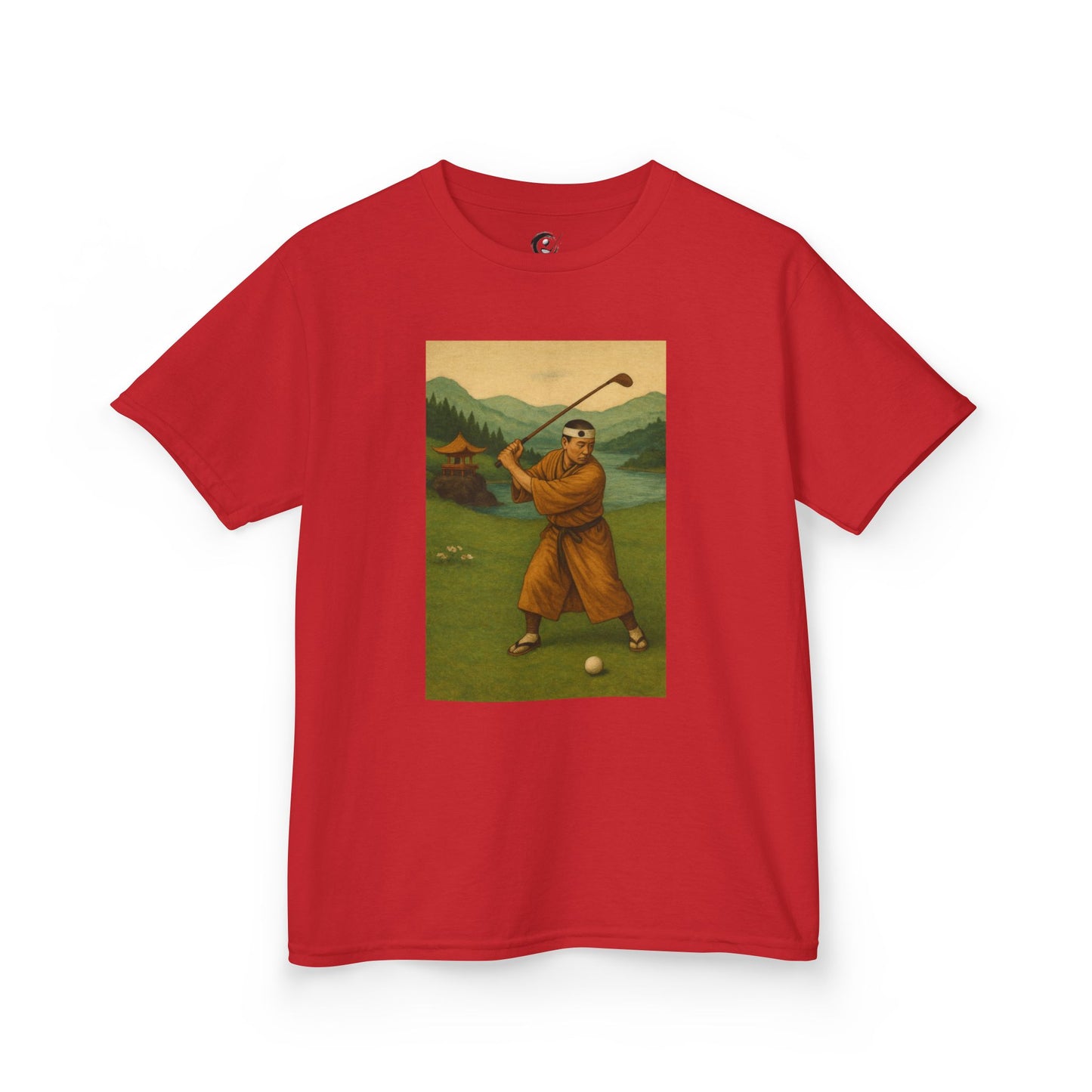 Zen Spot Golf Custom Vintage Golfer Kids Graphic T‑Shirt