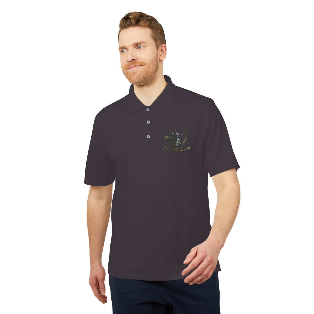 Brushstroke Bunker Blast Samurai Golfer Zanshin Polo