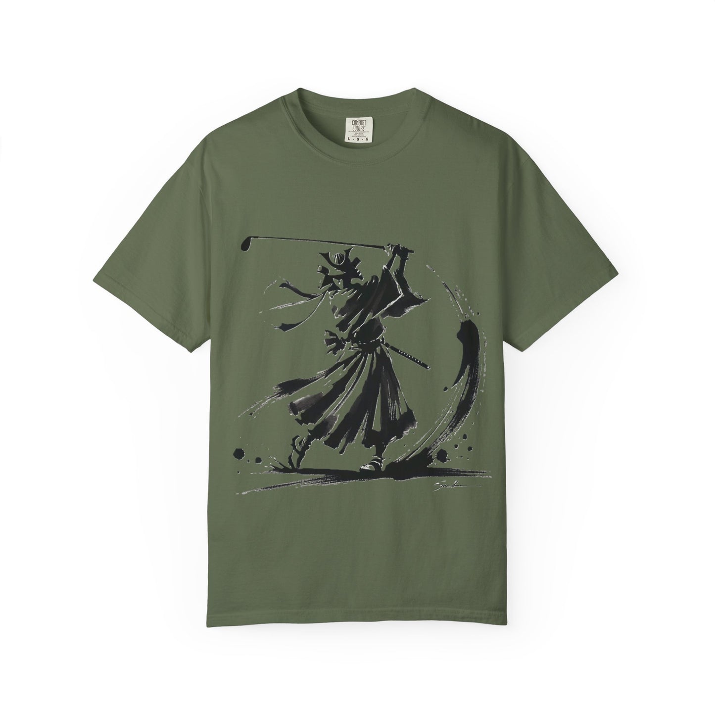 Samurai Brushstroke T-Shirt — Ink Samurai Graphic Tee