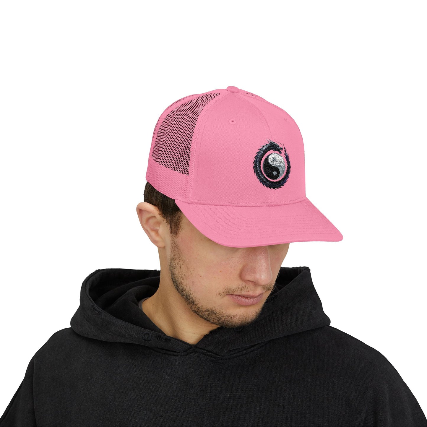 Zen Spot Golf Custom Yin Yang Dragon Embroidered Trucker Hat