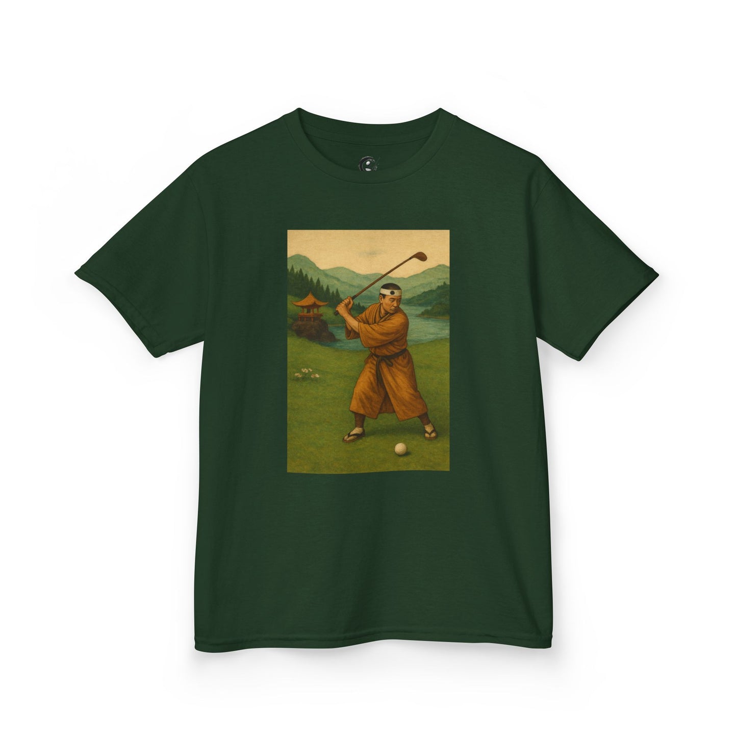 Zen Spot Golf Custom Vintage Golfer Kids Graphic T‑Shirt