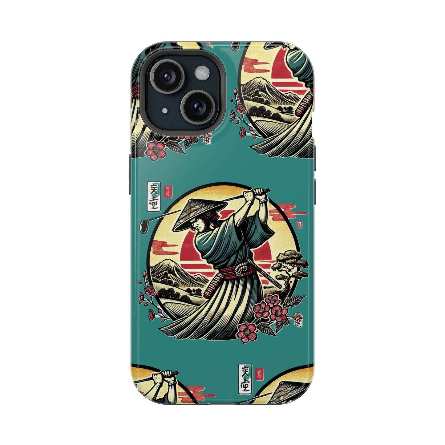Zen Spot Customized Samurai Golfer Phone Case — Magnetic Impact-Resistant Protective Cover