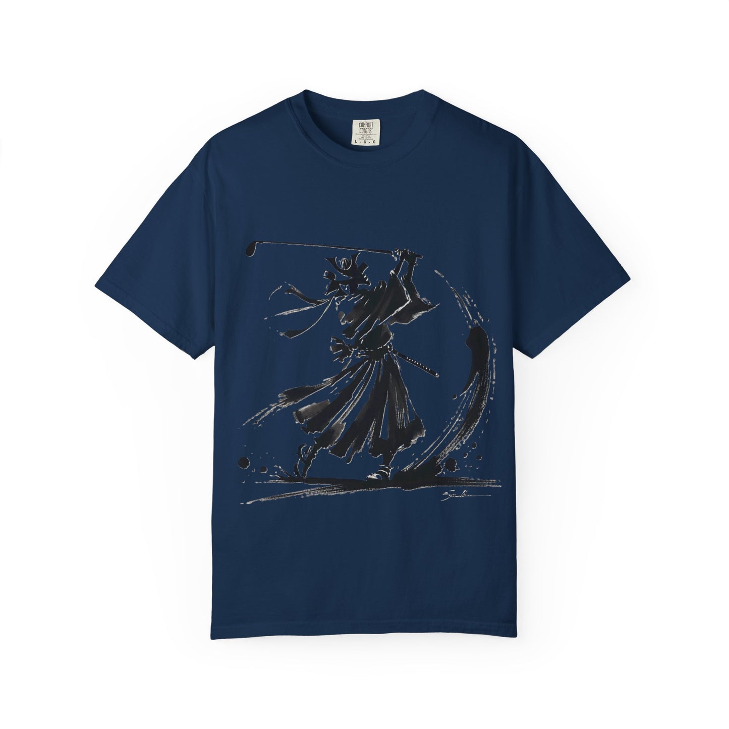 Samurai Brushstroke T-Shirt — Ink Samurai Graphic Tee