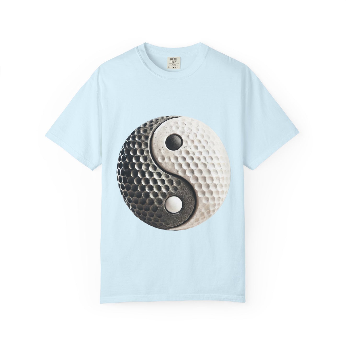 Zen Spot Golf Custom Stone Yin Yang Golf Ball Graphic T-Shirt