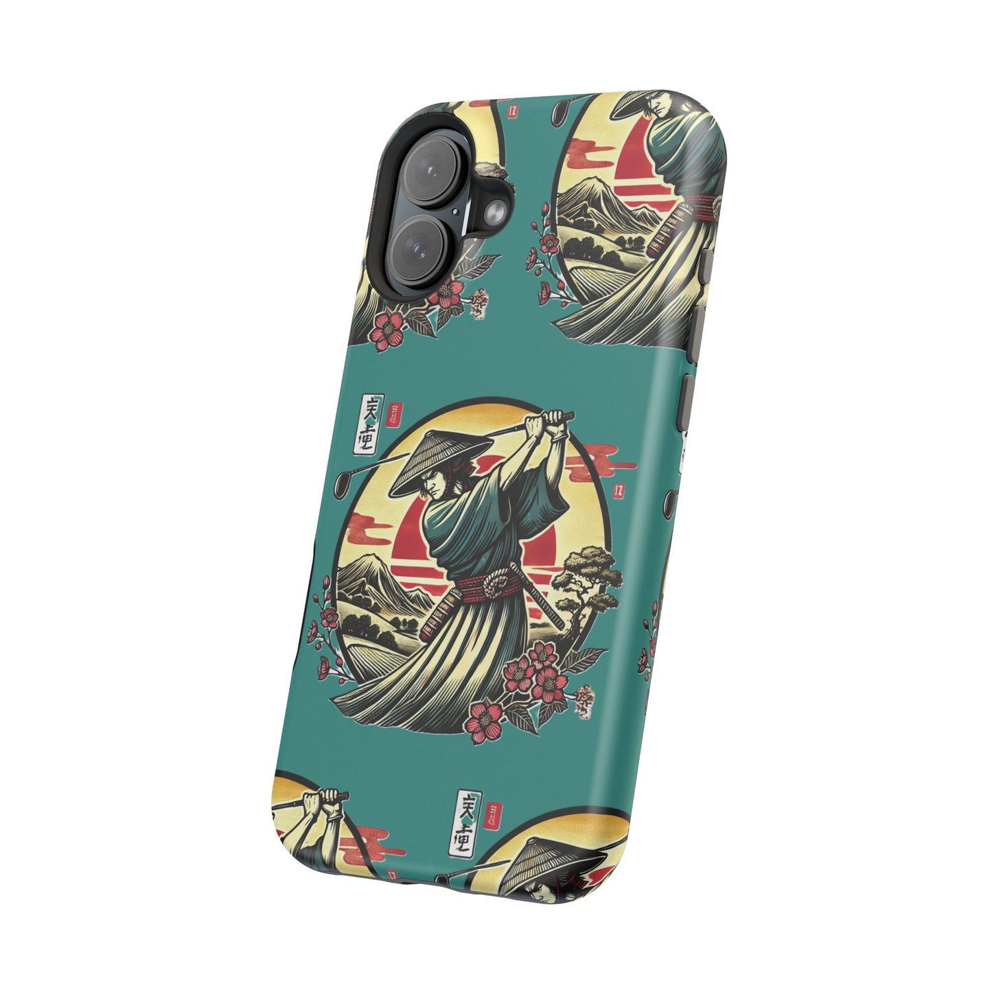 Zen Spot Customized Samurai Golfer Phone Case — Magnetic Impact-Resistant Protective Cover