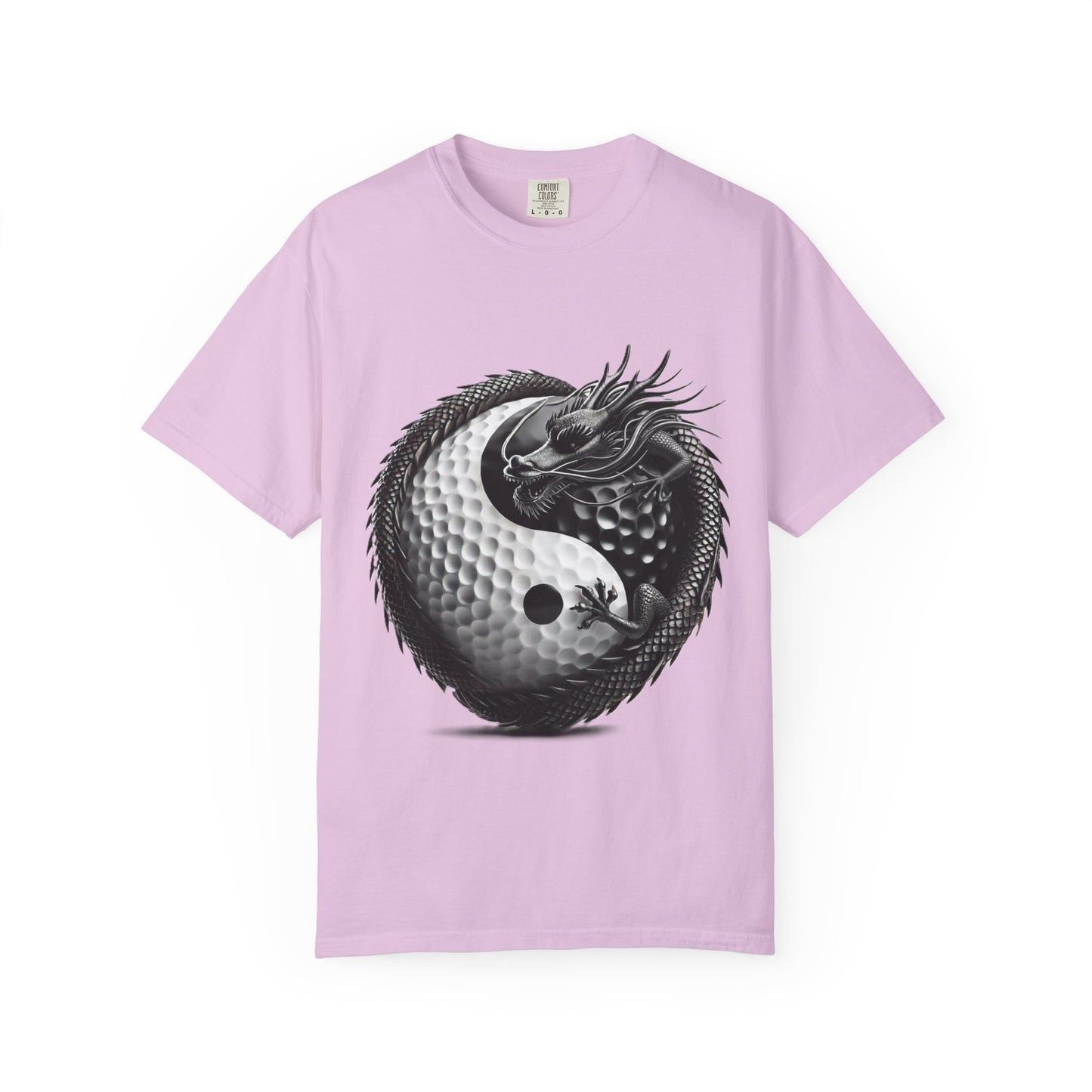 Zen Spot Golf Custom Yin Yang Dragon Golf Ball Graphic T-Shirt
