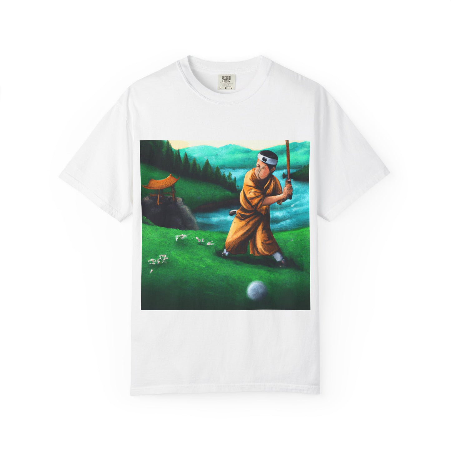 Golf Meditation T-Shirt — Vintage Golfer Art Tee