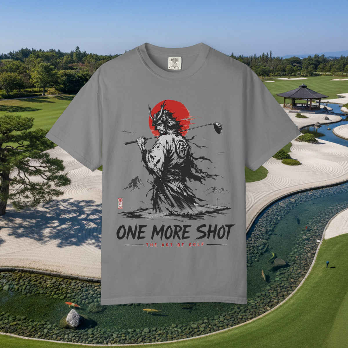 Golf Samurai T-Shirt — "One More Shot" Graphic Tee