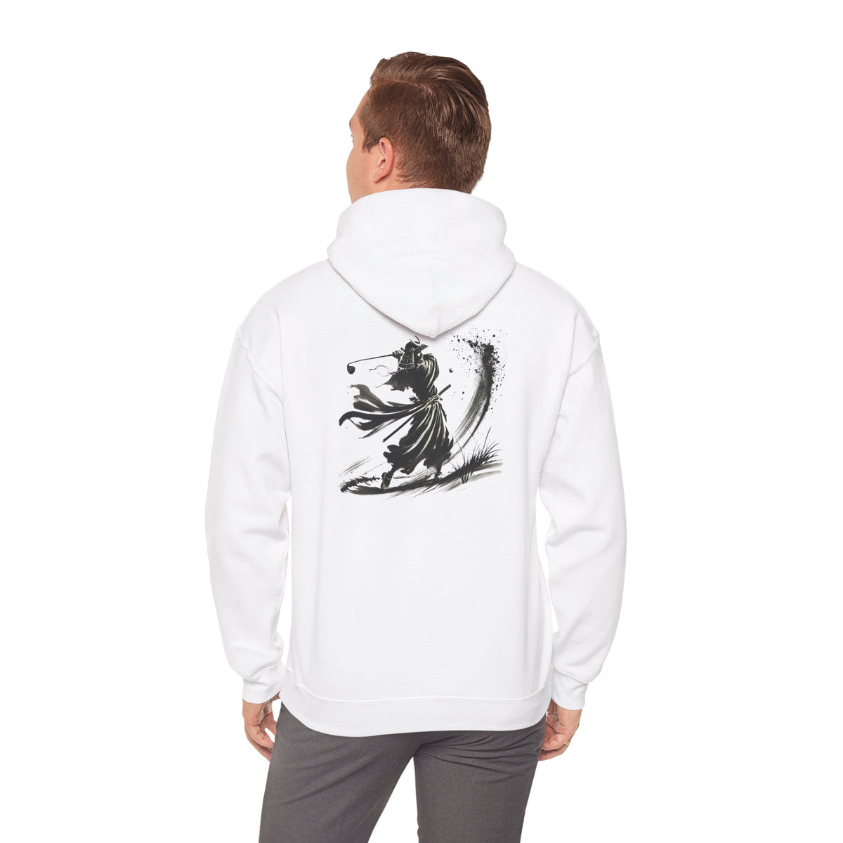 BrushStroke Samurai Bunker Blast Back Print Hoodie