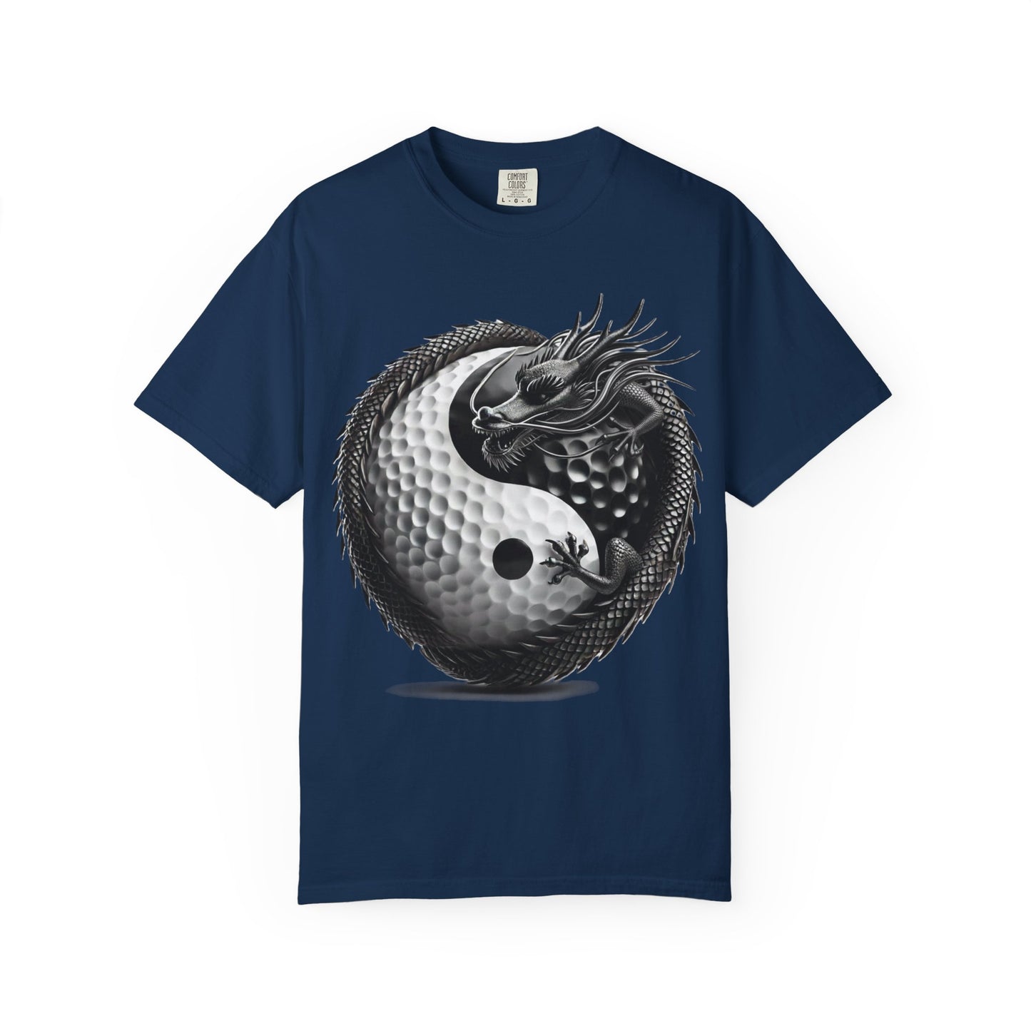Yin Yang Dragon Golf Ball T-Shirt — Golf & Zen Graphic Tee
