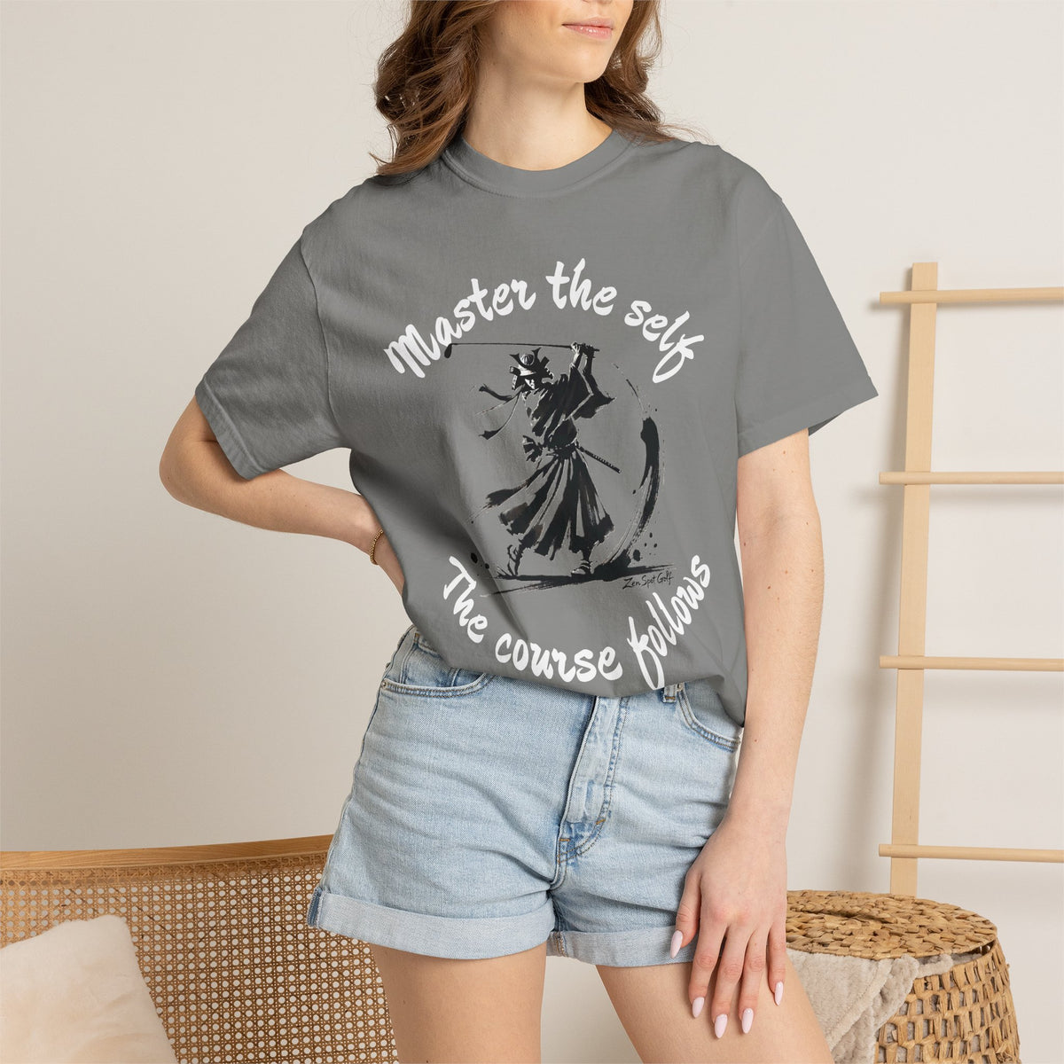 Master the Self T-Shirt — "Master the self, The course follows" Golf Graphic Tee