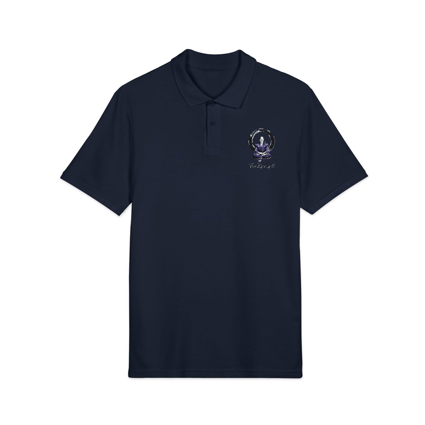 Zen Spot Golf Custom Zen Samurai Golfer Enso Circle "The Zen Spot" Polo